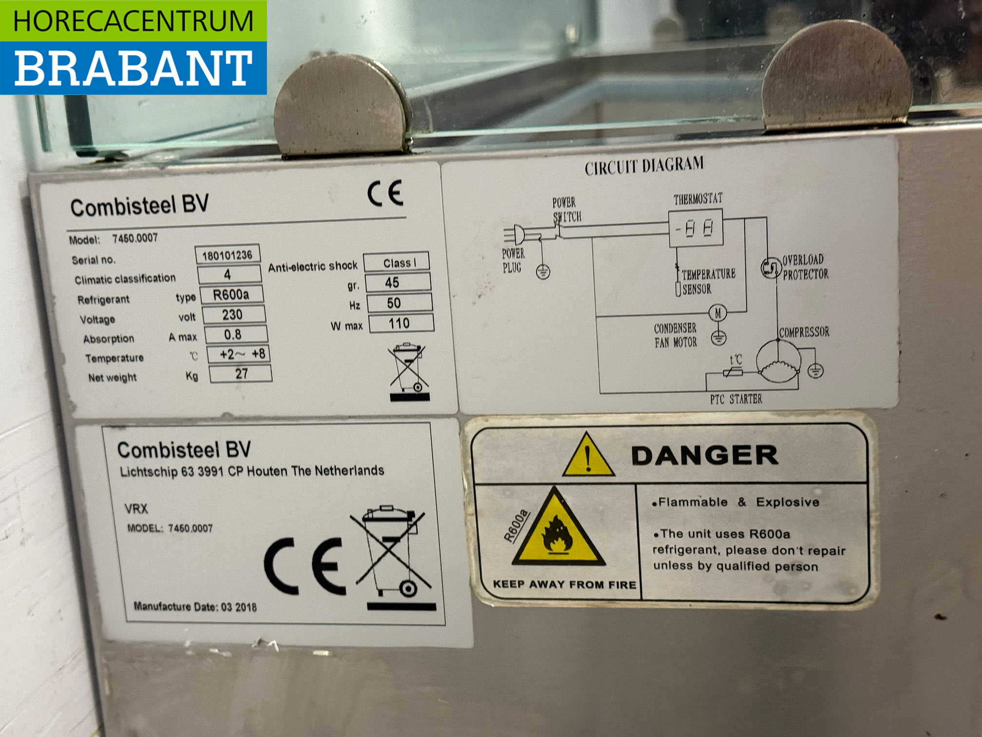 Saladier Combisteel en acier inoxydable 140 cm 6 x 1/4 GN 230V Horeca – Image 4