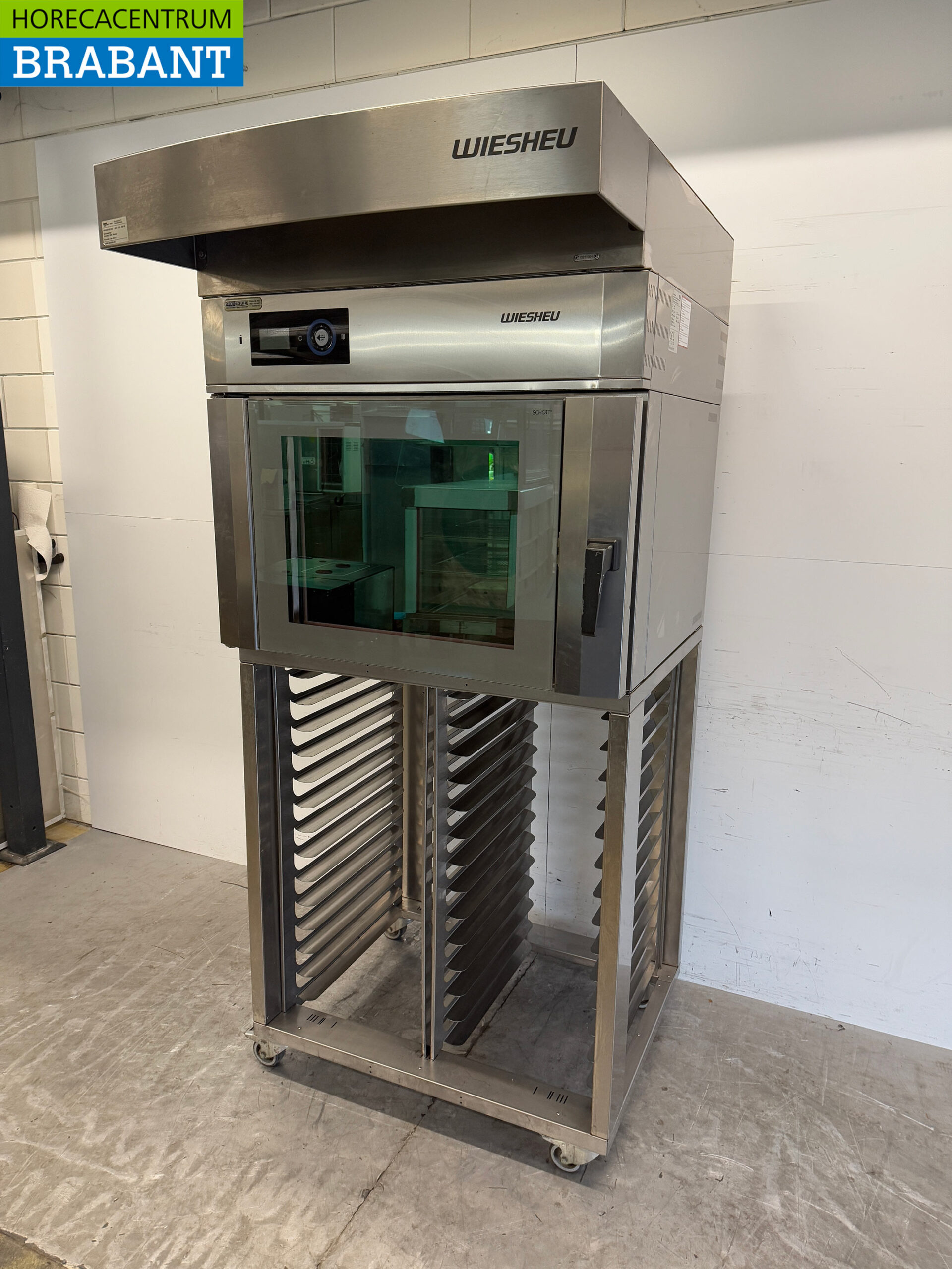 Four à air chaud en acier inoxydable Wiesheu Four de magasin 5 x 60/40 cm 400V Horeca – Image 3