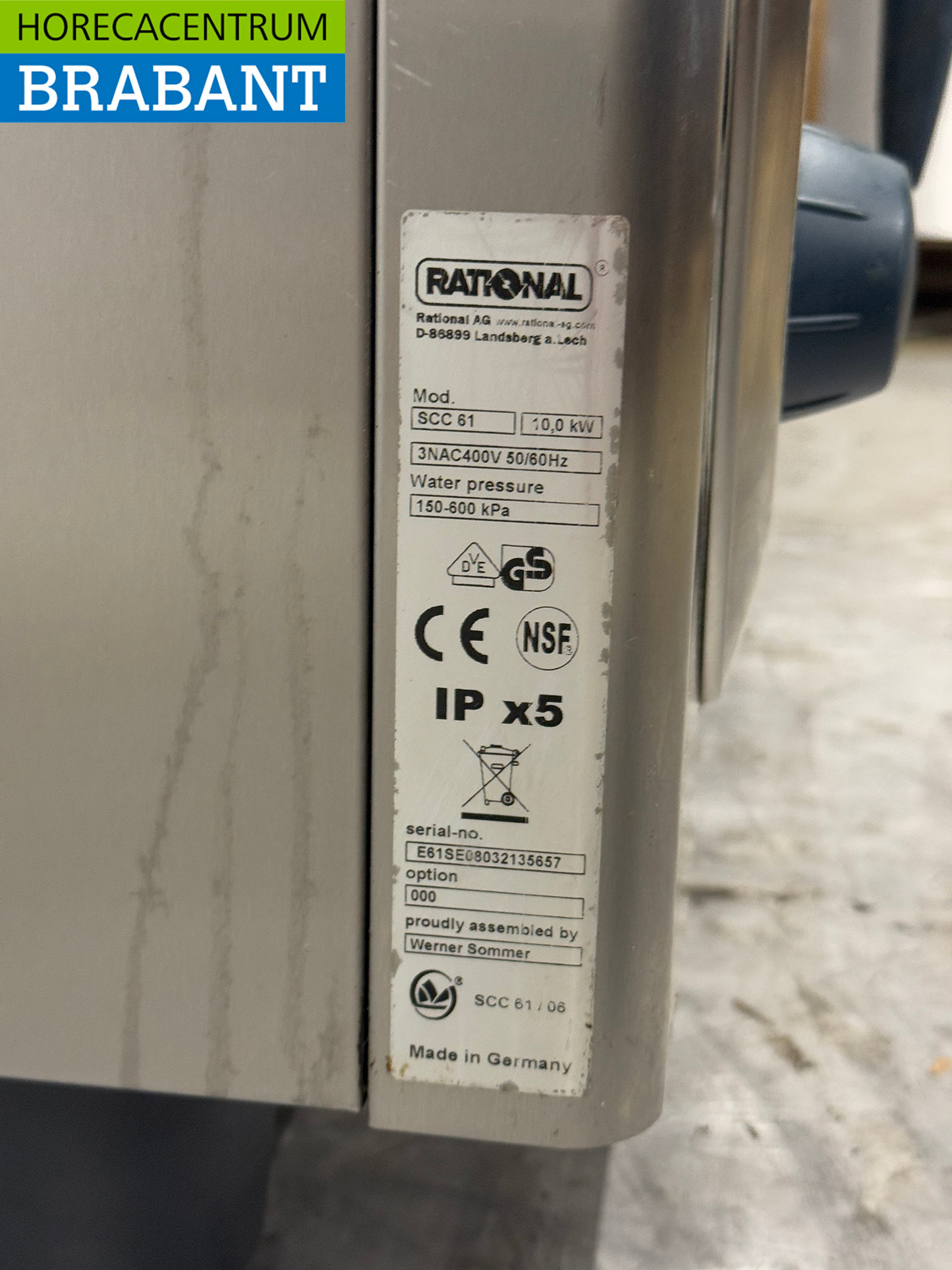 Acier inoxydable Rational SCC 61 SelfCookingCenter 6 x 1/1 GN Combisteamer 400V Horeca – Image 8