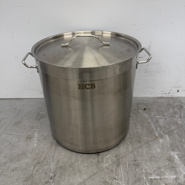 Acier inoxydable HCB Poêle à soupe Poêle de cuisson Induction 36.5 x 37 cm 33 litres Horeca