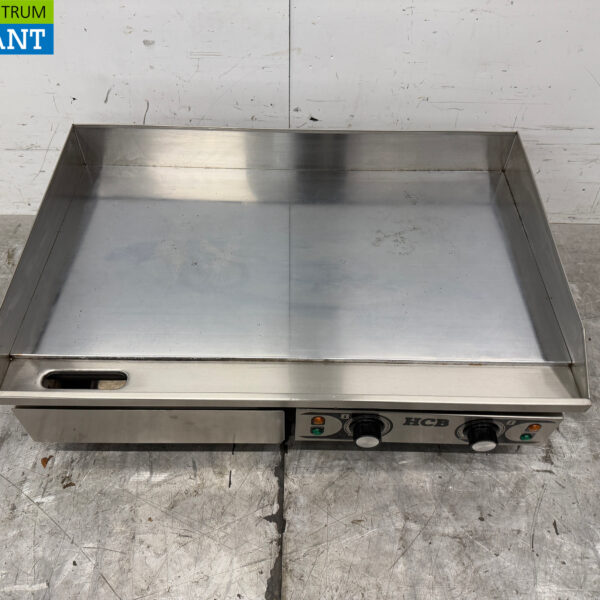 Acier inoxydable Plaque de cuisson miroir Plaque de cuisson chromée Plaque de cuisson 73 cm 2 x 230V Horeca