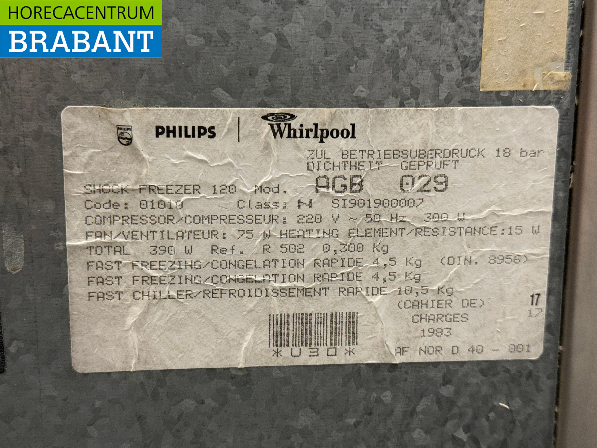 Acier inoxydable Philips Shock Freezer 3 x 1/1 GN 230V Horeca – Image 6