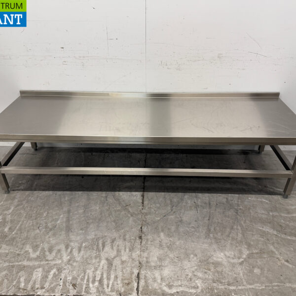 Table de travail en acier inoxydable 225,5 x 72 x 56,6 cm Horeca