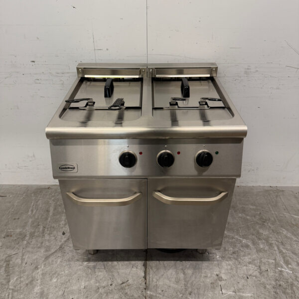 Friteuse double Combisteel en acier inoxydable 2 x 18 litres 400V Horeca