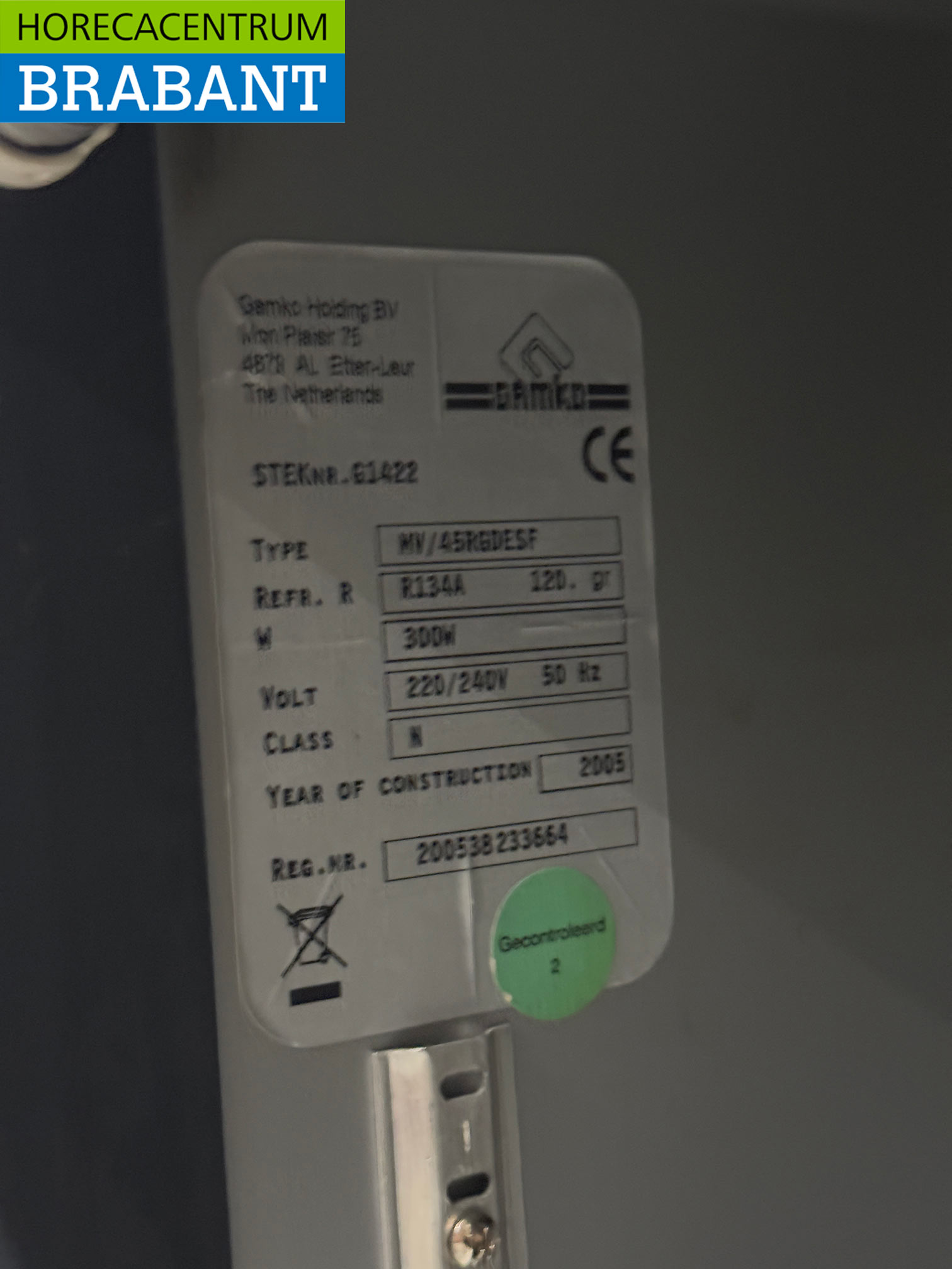 Gamko Desperados Réfrigérateur à porte vitrée 1 Porte battante 230V Horeca – Image 5