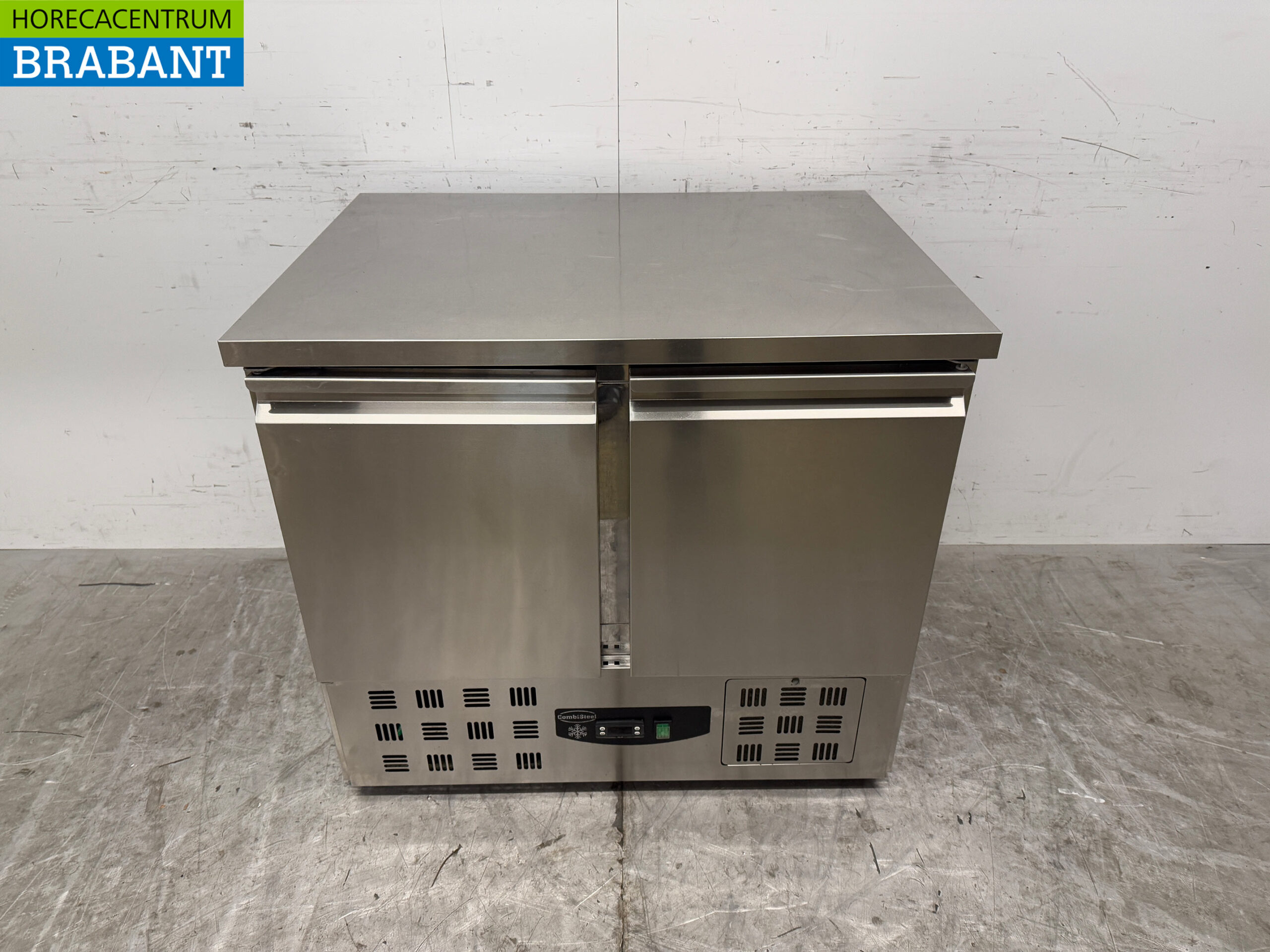 Acier inoxydable Combisteel Comptoir réfrigéré 2 portes 94,3 cm 230V Horeca