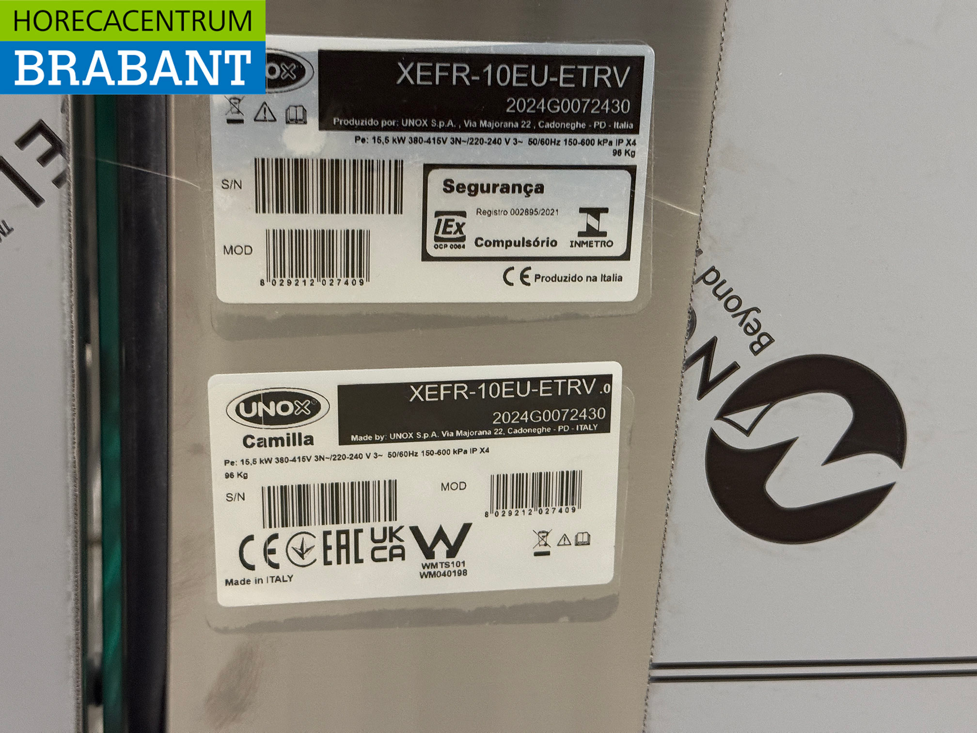Acier inoxydable Unox Bakerlux Four à air chaud avec injection d'humidité 10 x 60/40 cm 400V Horeca – Image 6