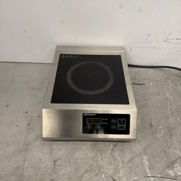 Plaque de cuisson à induction en acier inoxydable 3,5 kW 230V Horeca