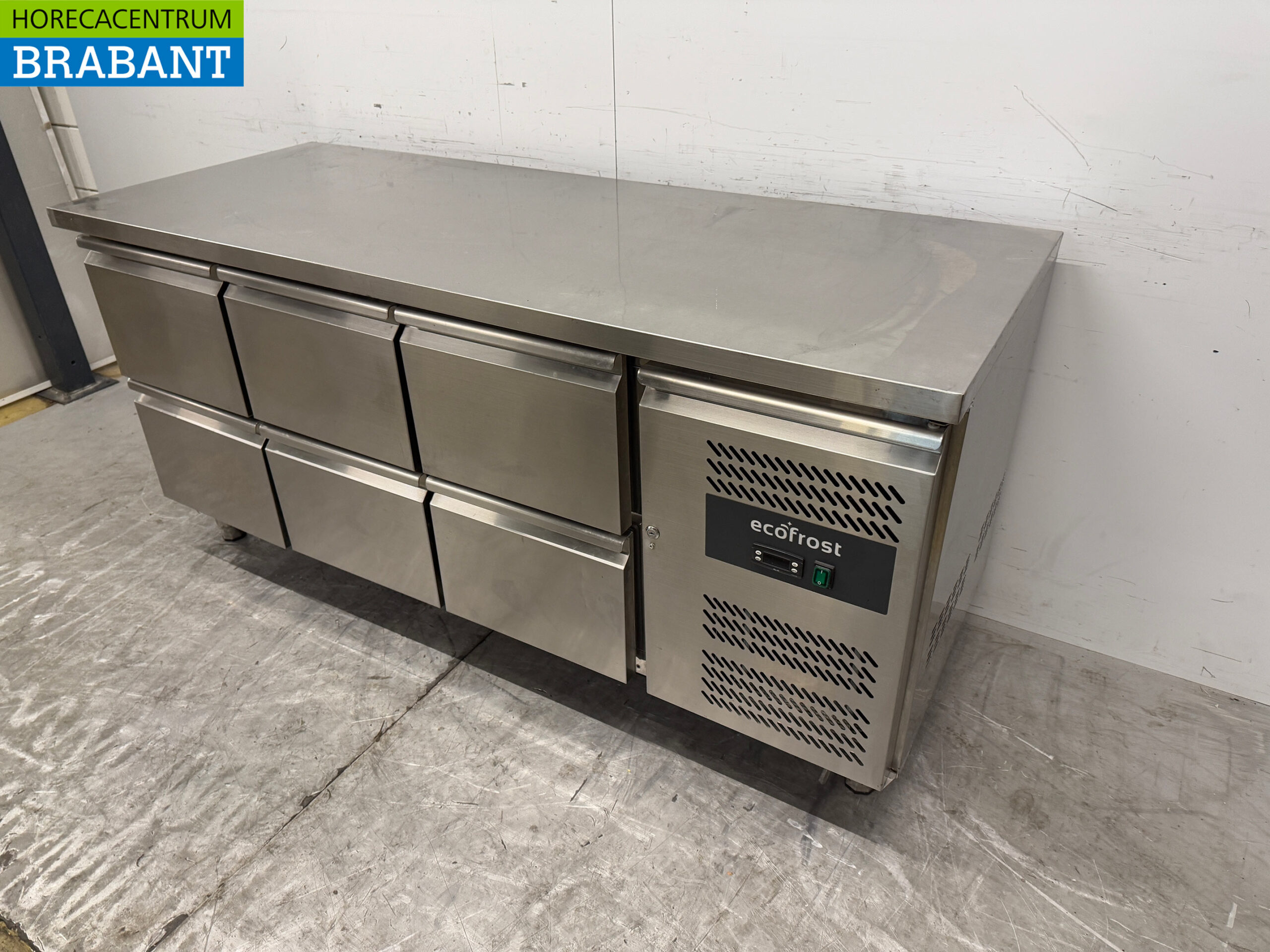 Etabli réfrigéré Ecofrost en acier inoxydable 6 tiroirs 179,5 cm 230V Horeca – Image 2