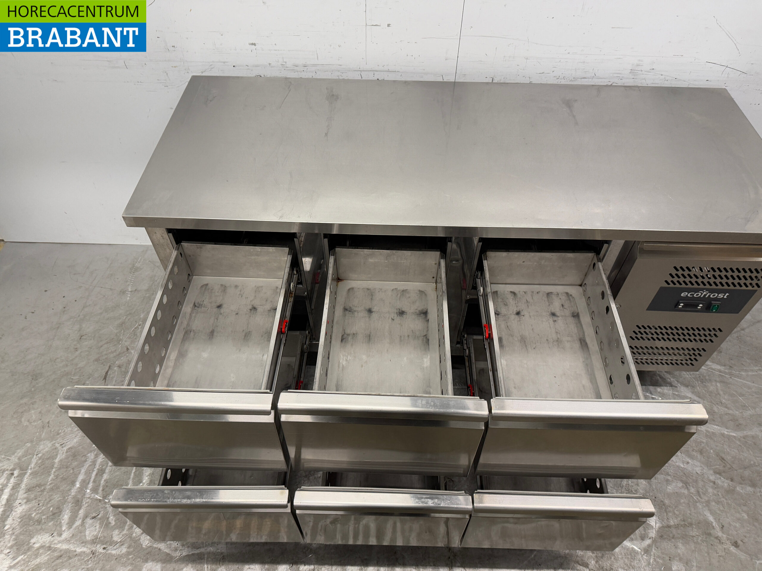 Etabli réfrigéré Ecofrost en acier inoxydable 6 tiroirs 179,5 cm 230V Horeca – Image 4