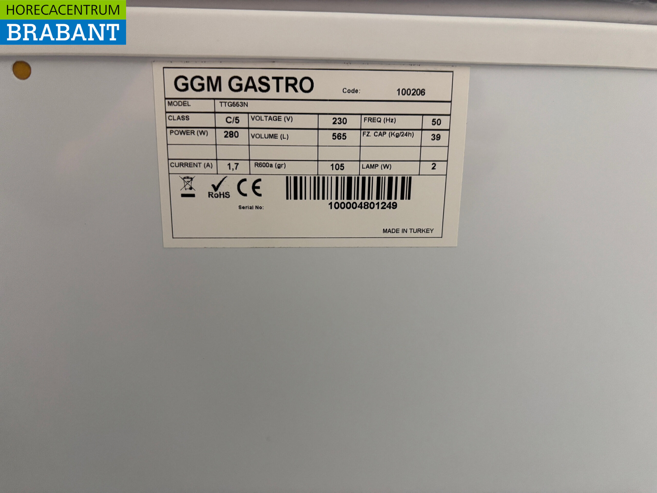 Congélateur coffre avec couvercle rabattable 565 litres 230V Horeca – Image 6