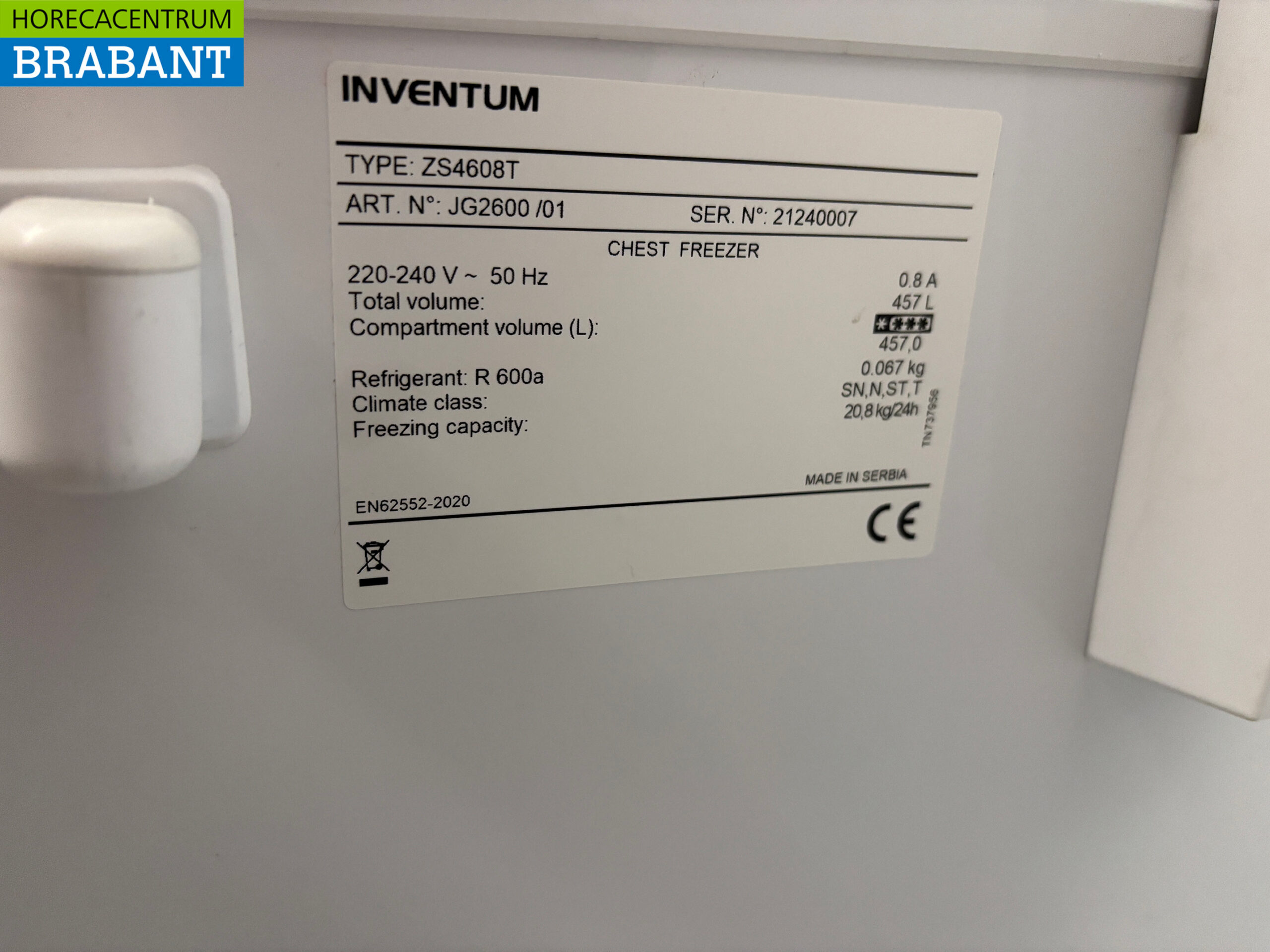 Inventum Freezer Congélateur coffre avec couvercle rabattable 457 litres 230V Horeca – Image 7