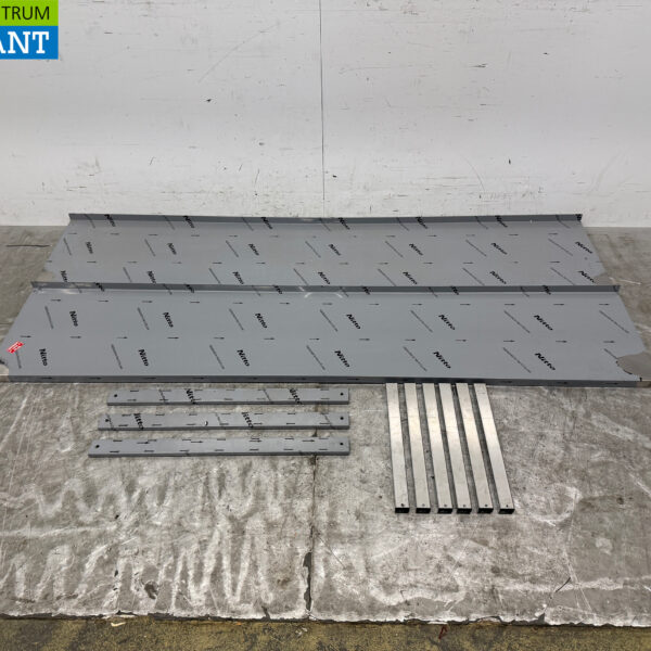 Étagère double en acier inoxydable 200 x 40 cm Horeca