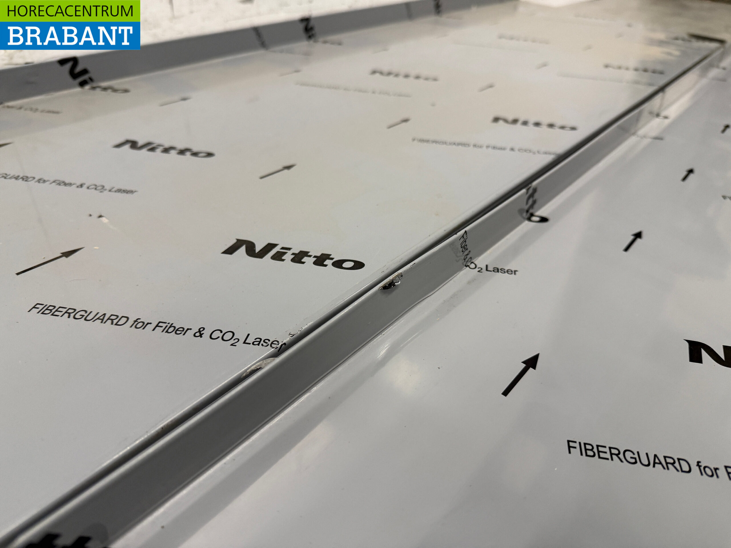 Étagère double en acier inoxydable 200 x 40 cm Horeca – Image 4