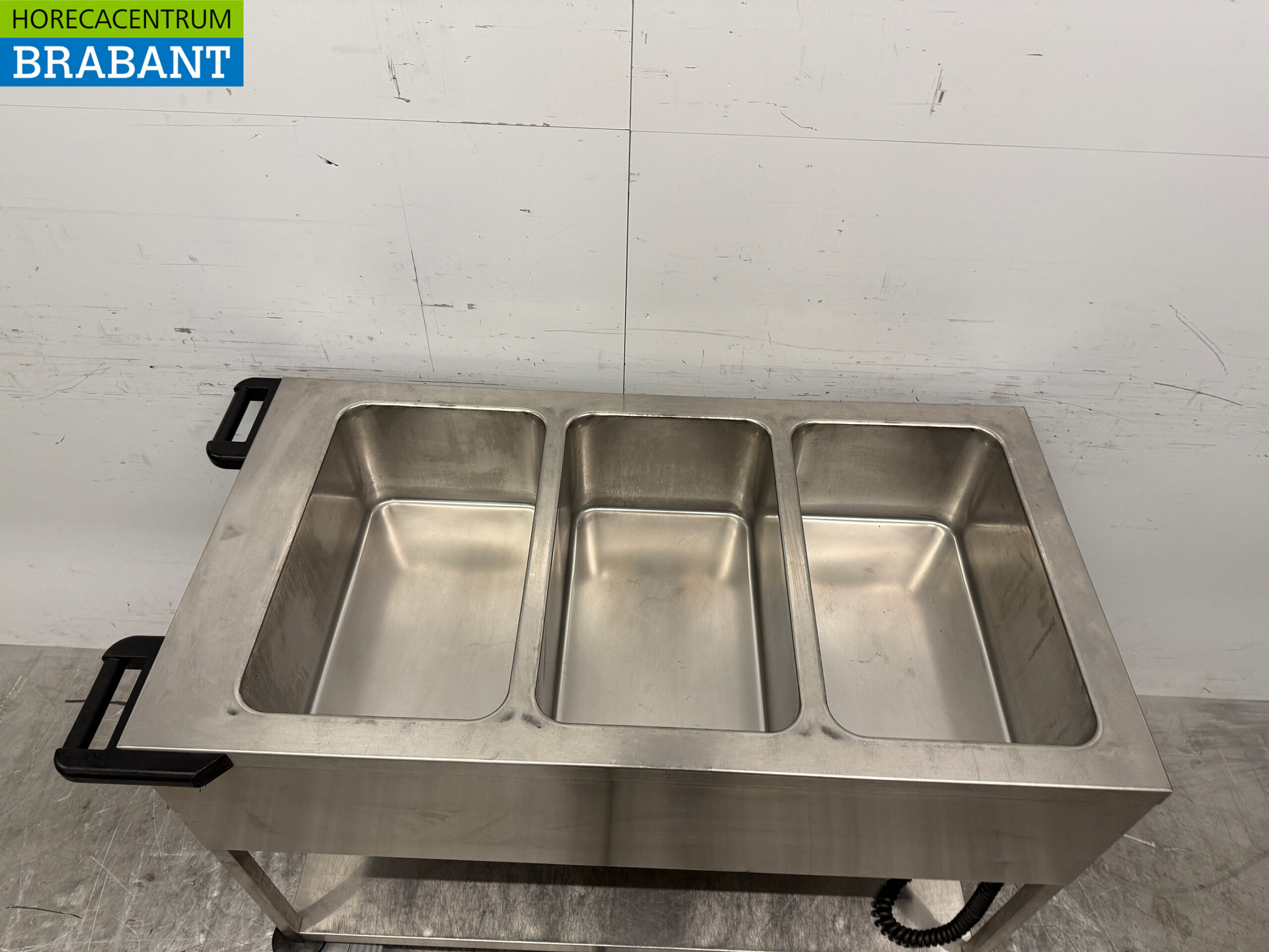 Hupfer Bain Marie en acier inoxydable Cart 3 x 1/1 GN 230V Horeca – Image 4