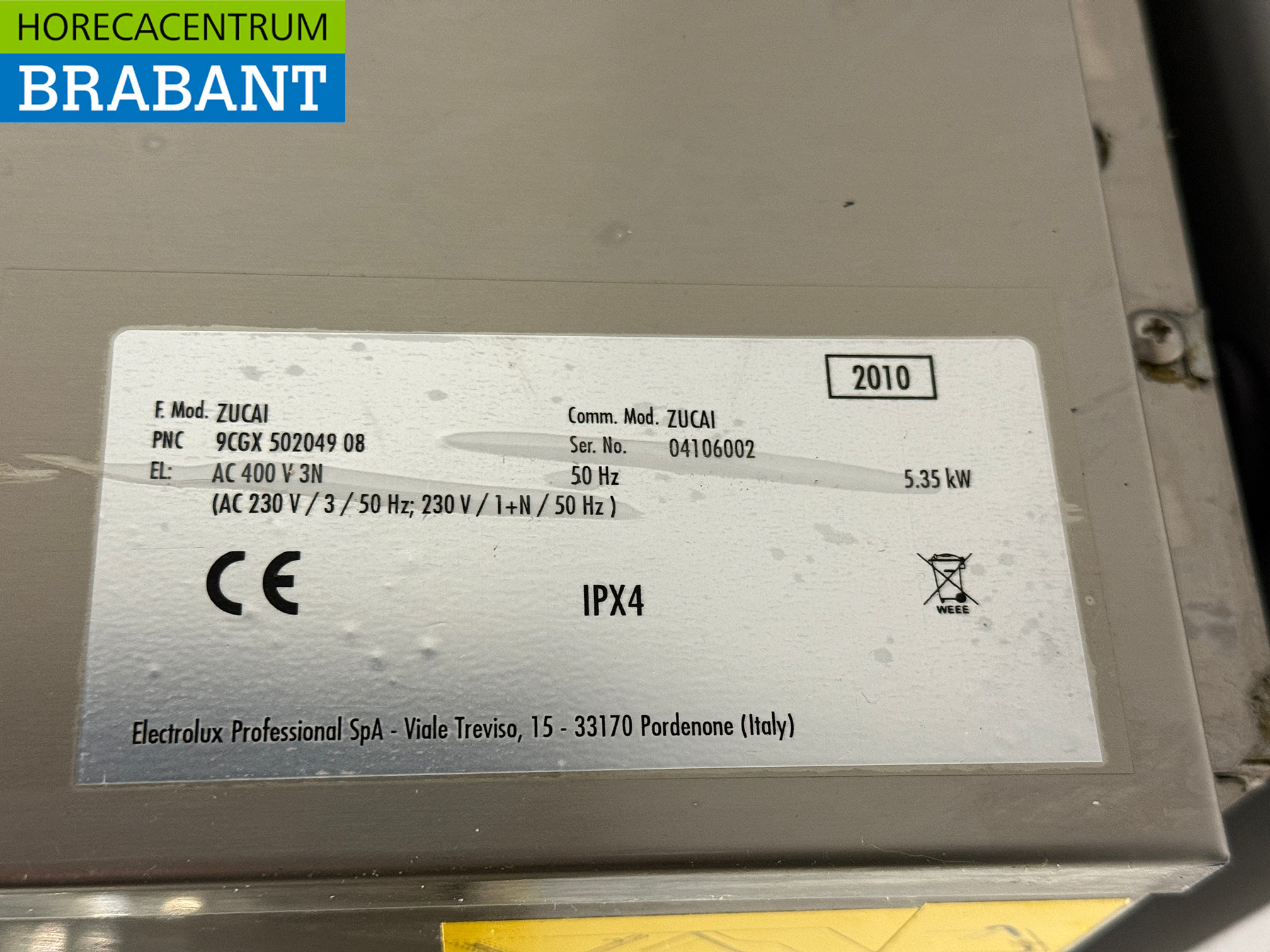 Lave-vaisselle Zanussi Zucai en acier inoxydable 230V Horeca – Image 6