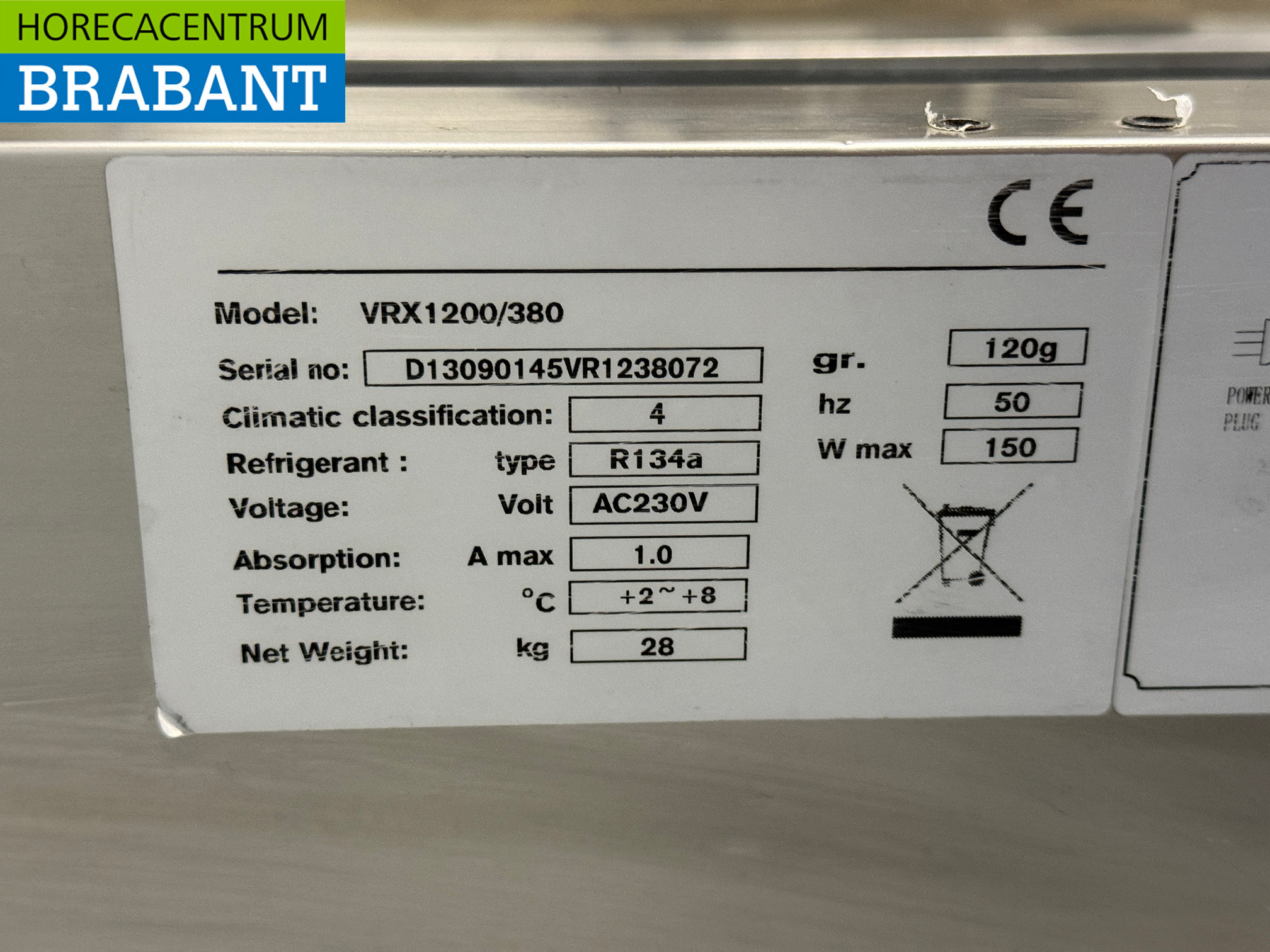 Saladier Pélican en acier inoxydable 3 x 1/3 GN 1 x 1/2 GN 120 cm 230V Horeca – Image 4
