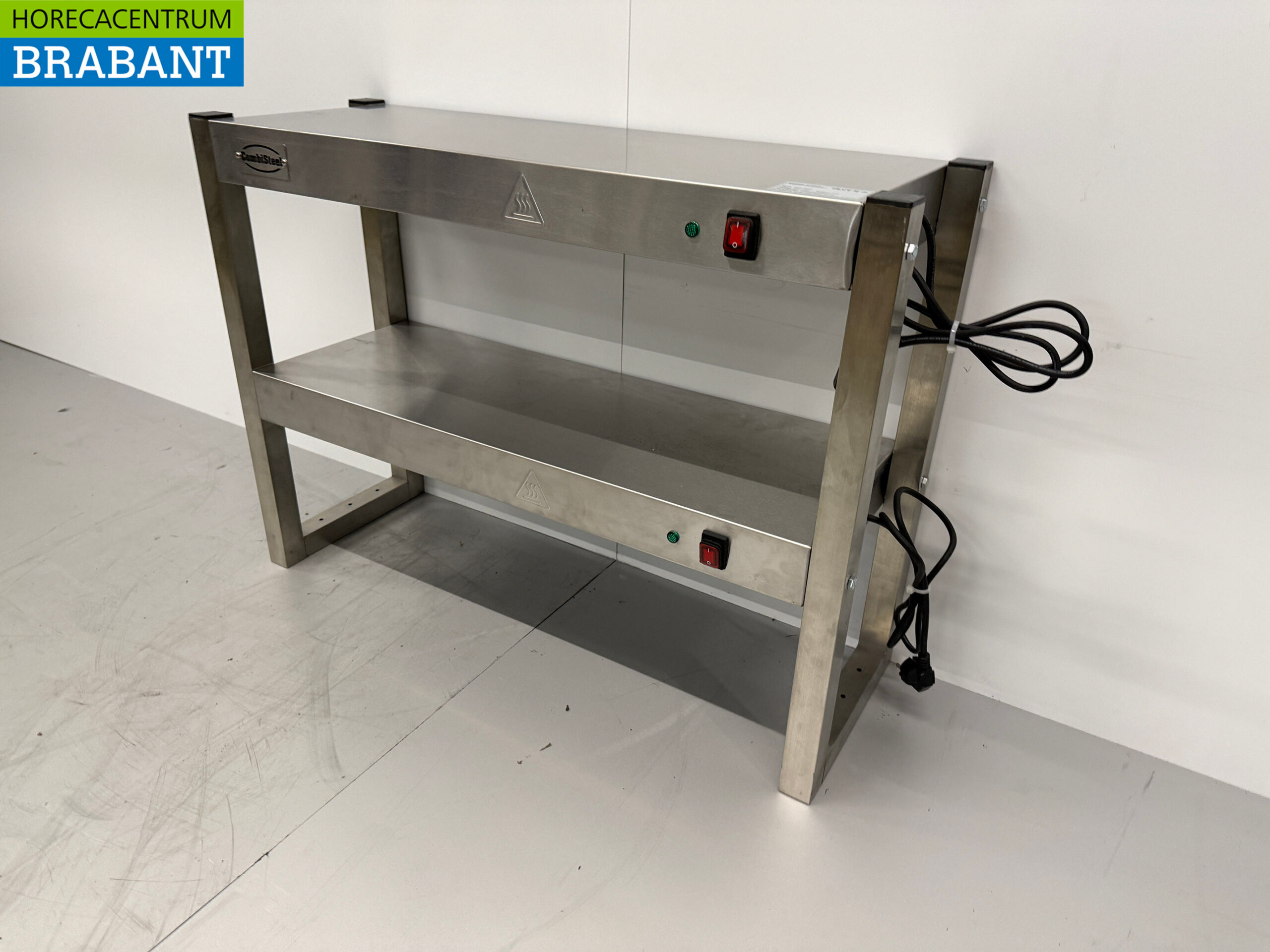 Pont de maintien double Combisteel en acier inoxydable 2 x 230V Horeca – Image 2