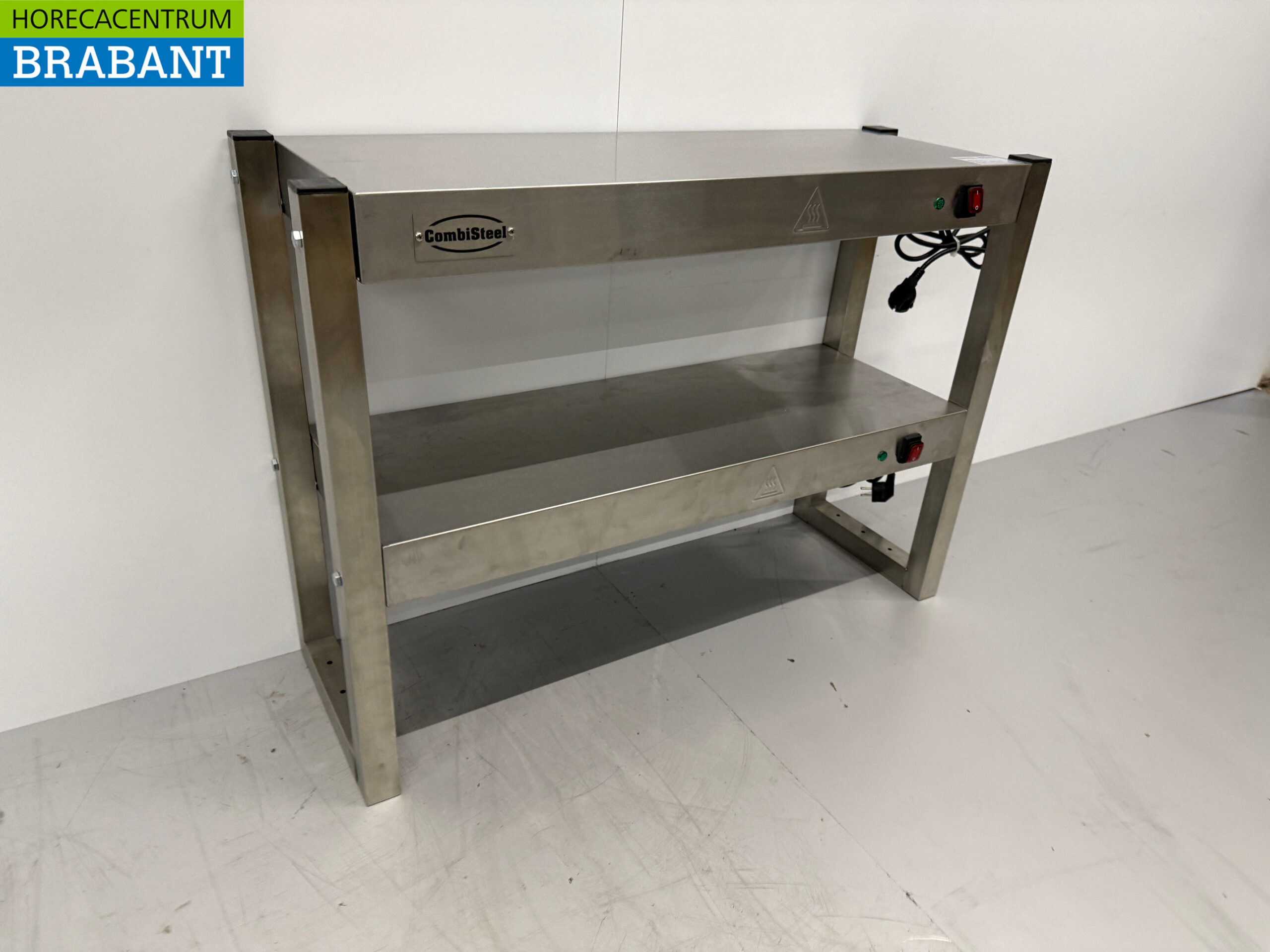 Pont de maintien double Combisteel en acier inoxydable 2 x 230V Horeca – Image 3
