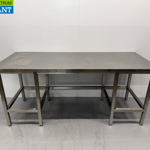 Table de travail en acier inoxydable 200 x 80 x 89,5 cm Horeca
