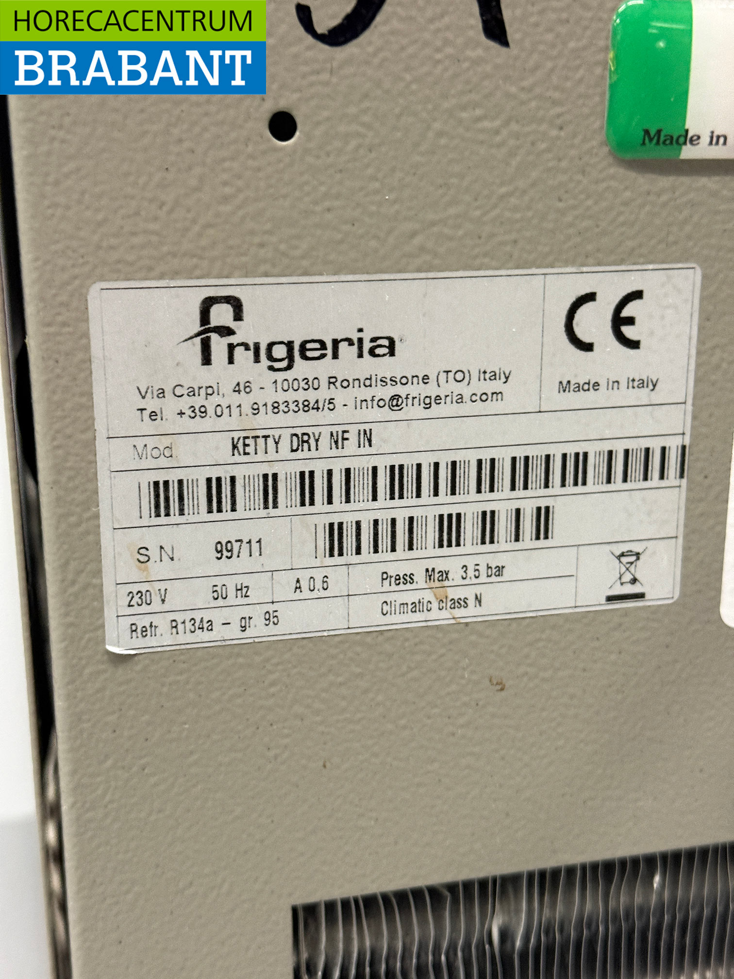 Frigeria Refroidisseur d'eau 25 litres par heure 230V Horeca – Image 4