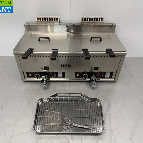 Friteuse double en acier inoxydable 2 x 30 litres PROPAAN gas Catering