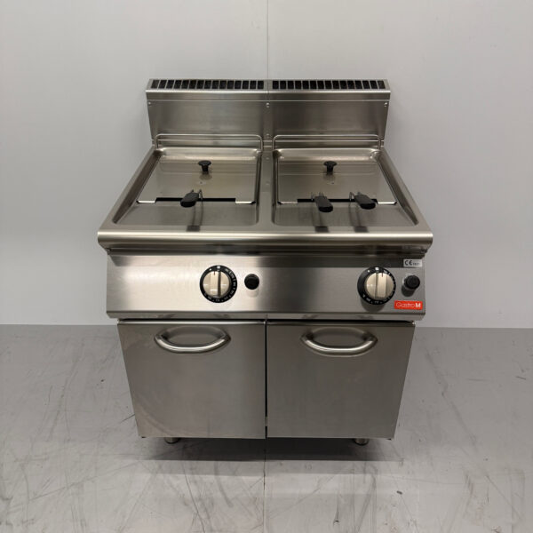 Friteuse double Gastro M en acier inoxydable 2 x 13 litres GAS Catering