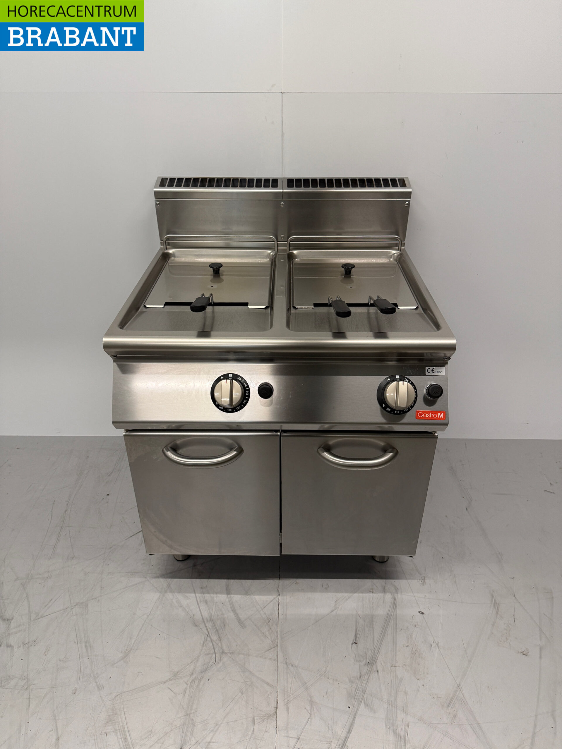 Friteuse double Gastro M en acier inoxydable 2 x 13 litres GAS Catering
