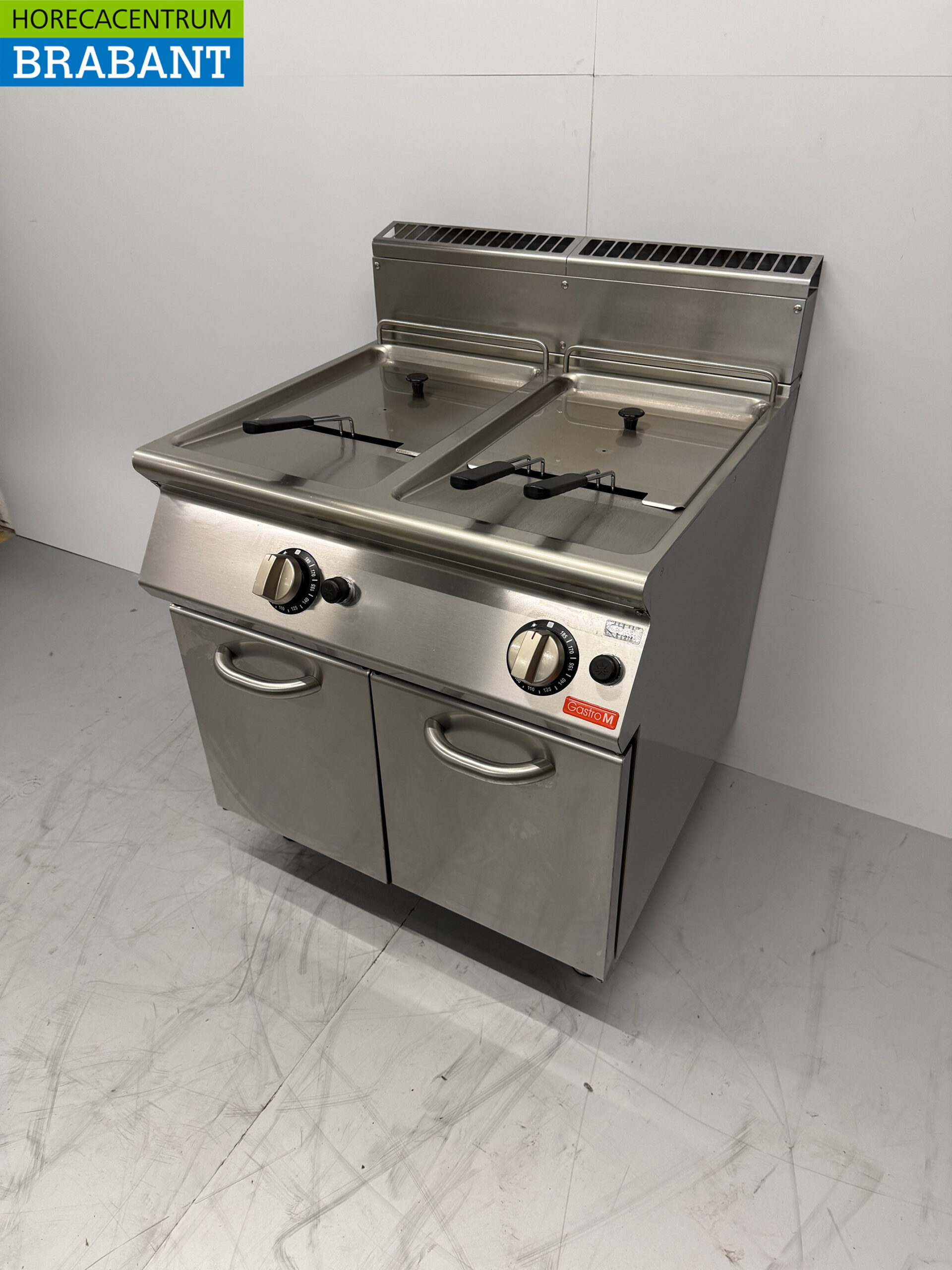 Friteuse double Gastro M en acier inoxydable 2 x 13 litres GAS Catering – Image 2