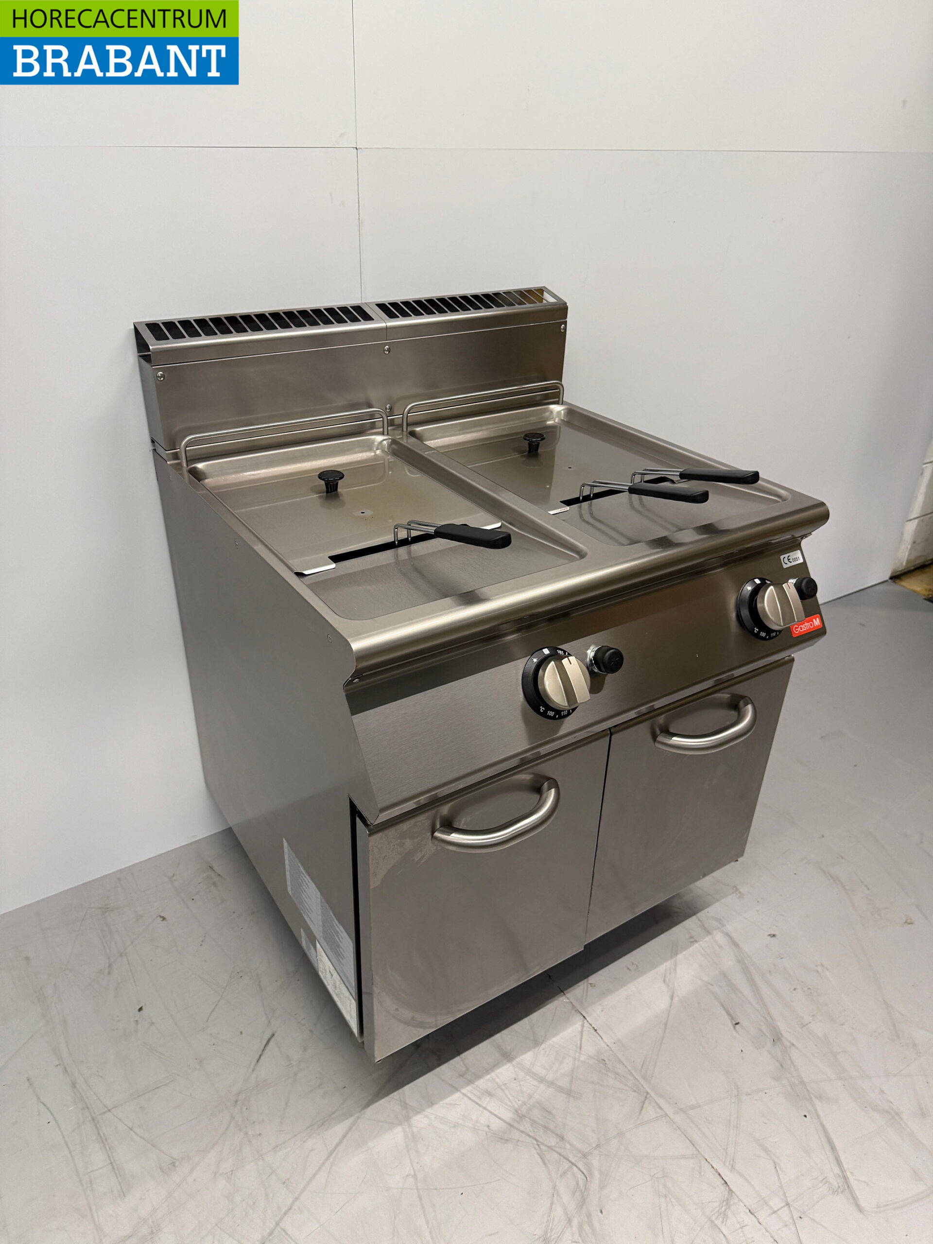 Friteuse double Gastro M en acier inoxydable 2 x 13 litres GAS Catering – Image 3