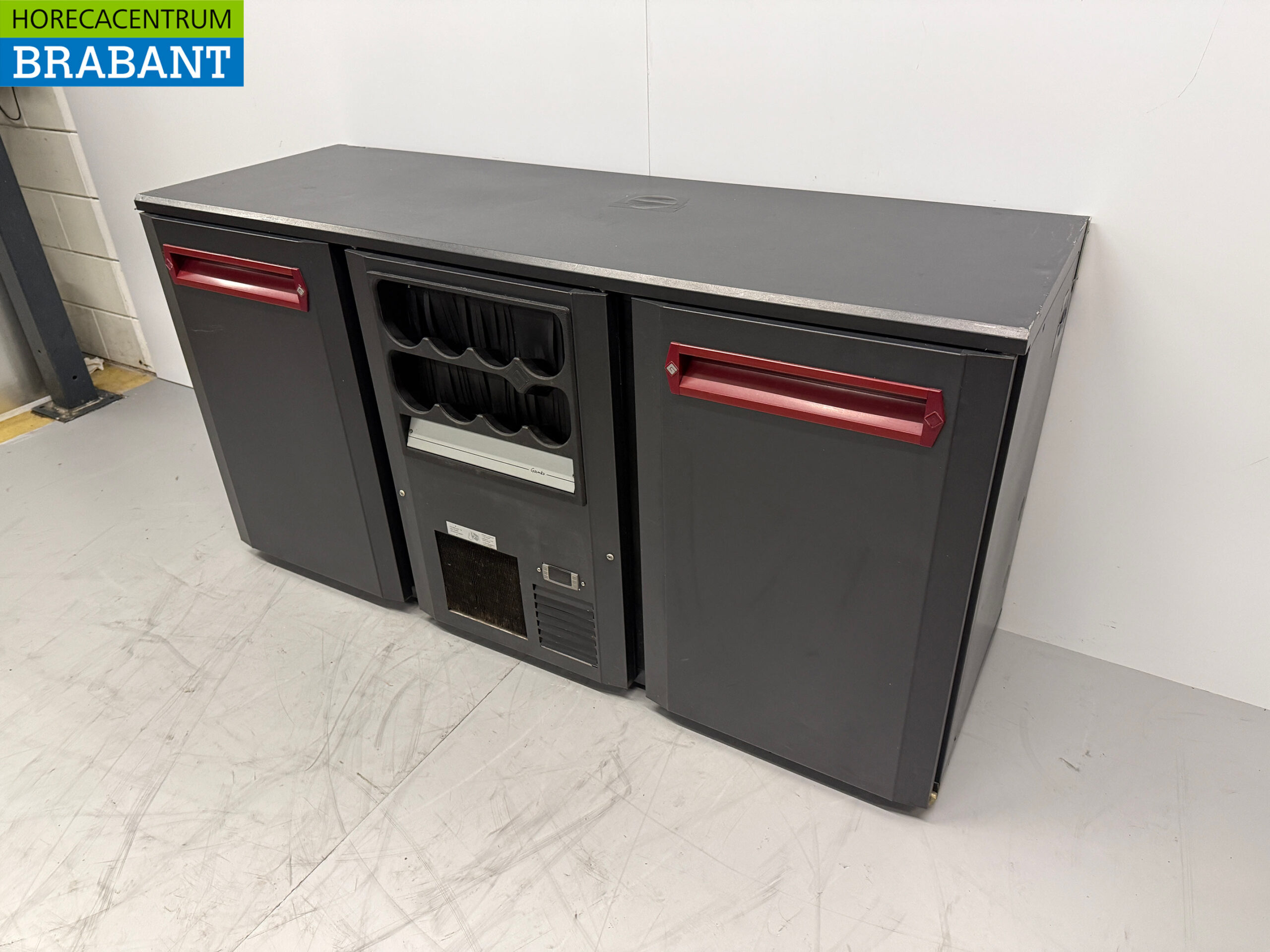 Gamko Glacière de bar avec nid à bouteilles et 2 portes 167 cm 230V Horeca – Image 2
