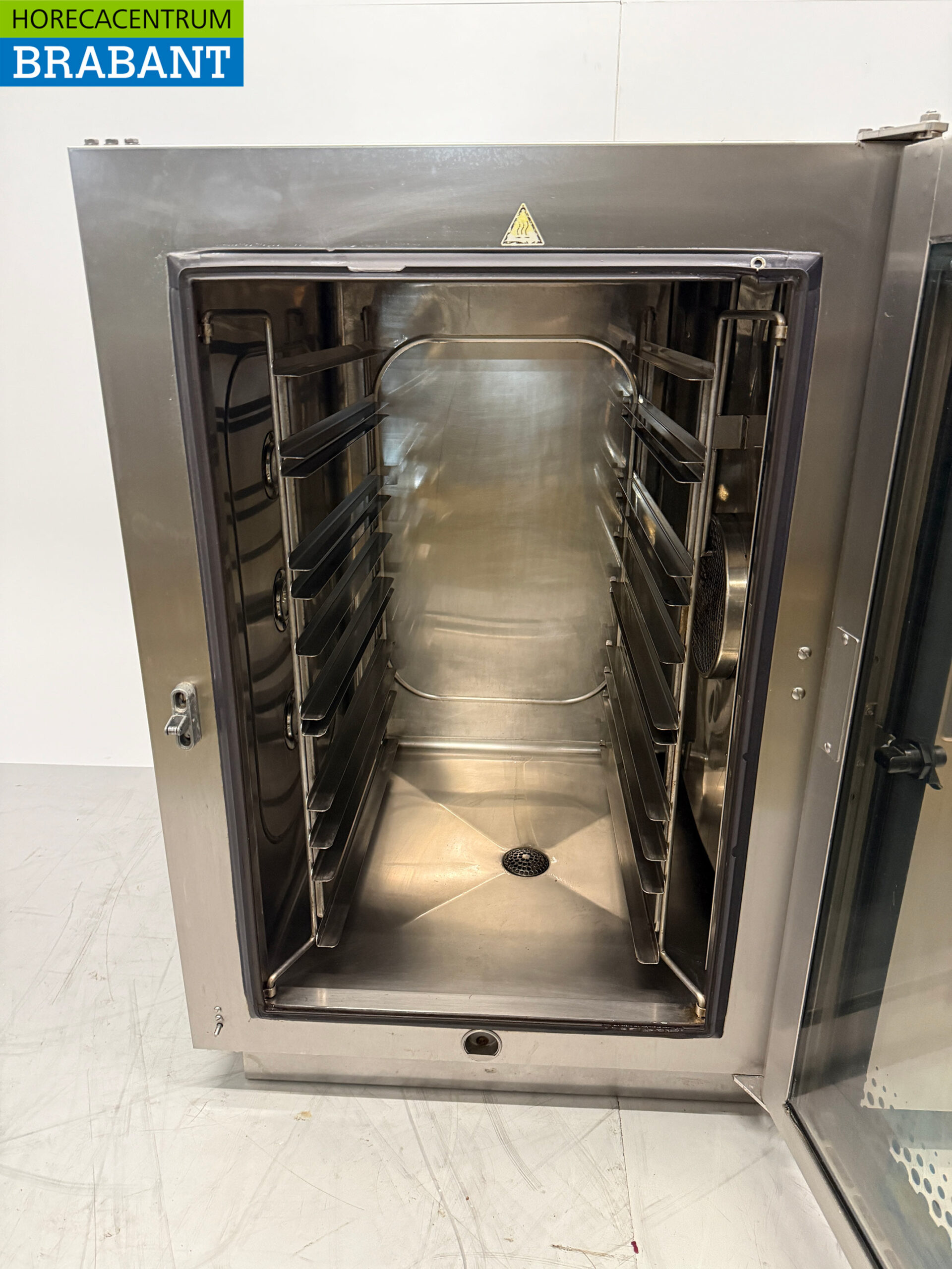 Four à air chaud Leventi en acier inoxydable avec injection d'humidité 12 x 60/40 cm 400V Horeca – Image 5