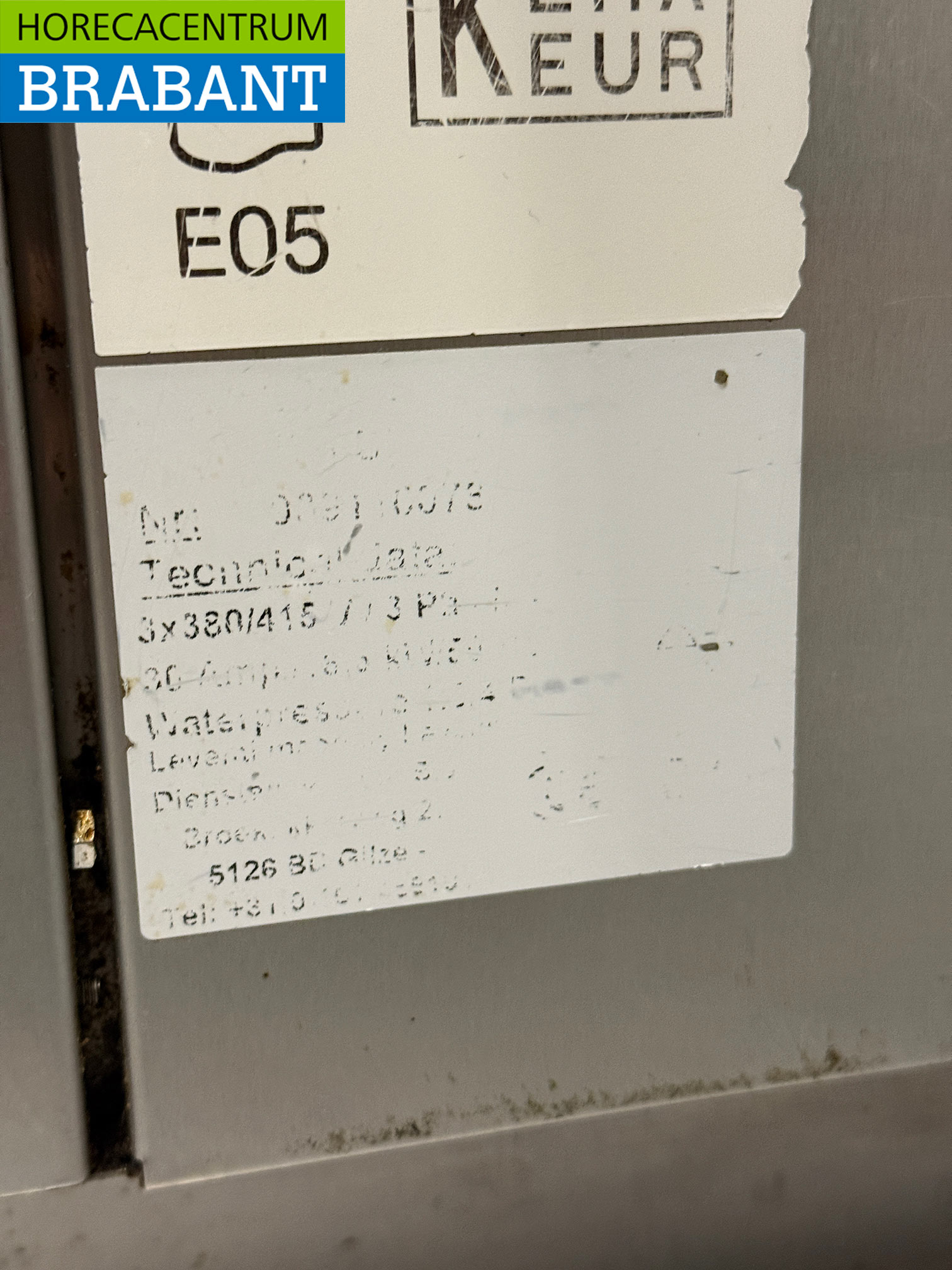 Four à air chaud Leventi en acier inoxydable avec injection d'humidité 12 x 60/40 cm 400V Horeca – Image 6