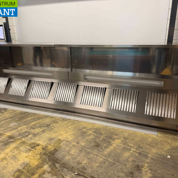 Hotte aspirante en acier inoxydable 460 x 140 x 60 cm Modèle de boîte Horeca