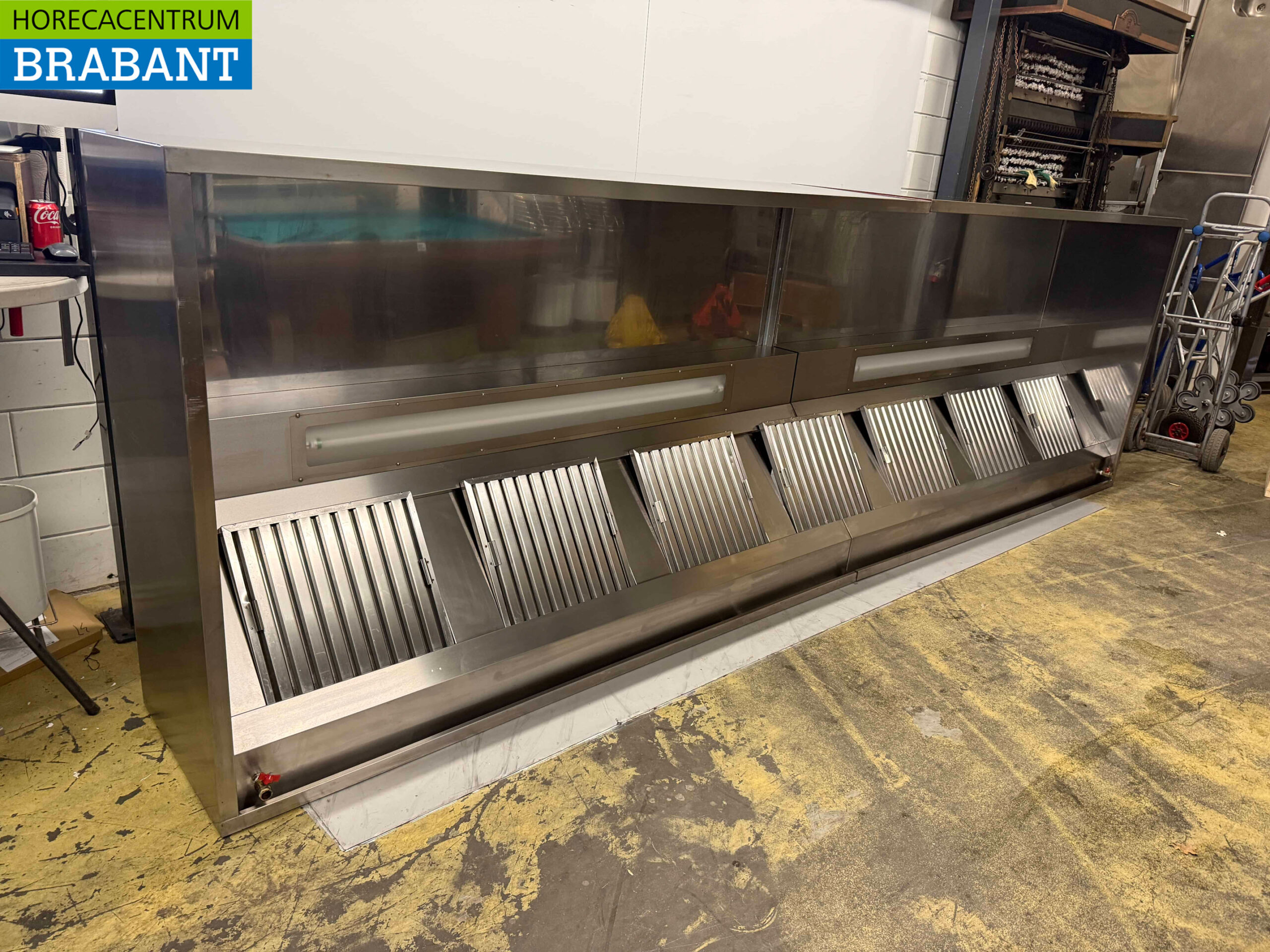 Hotte aspirante en acier inoxydable 460 x 140 x 60 cm Modèle de boîte Horeca – Image 4