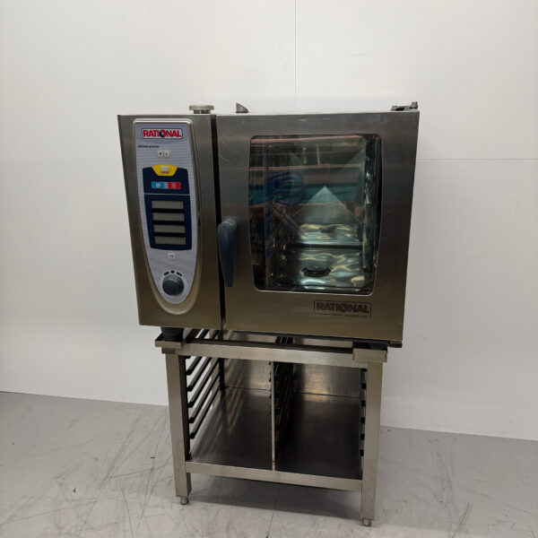 Acier inoxydable Rational SCC 61 SelfCookingCenter 6 x 1/1 GN Combisteamer 400V Horeca
