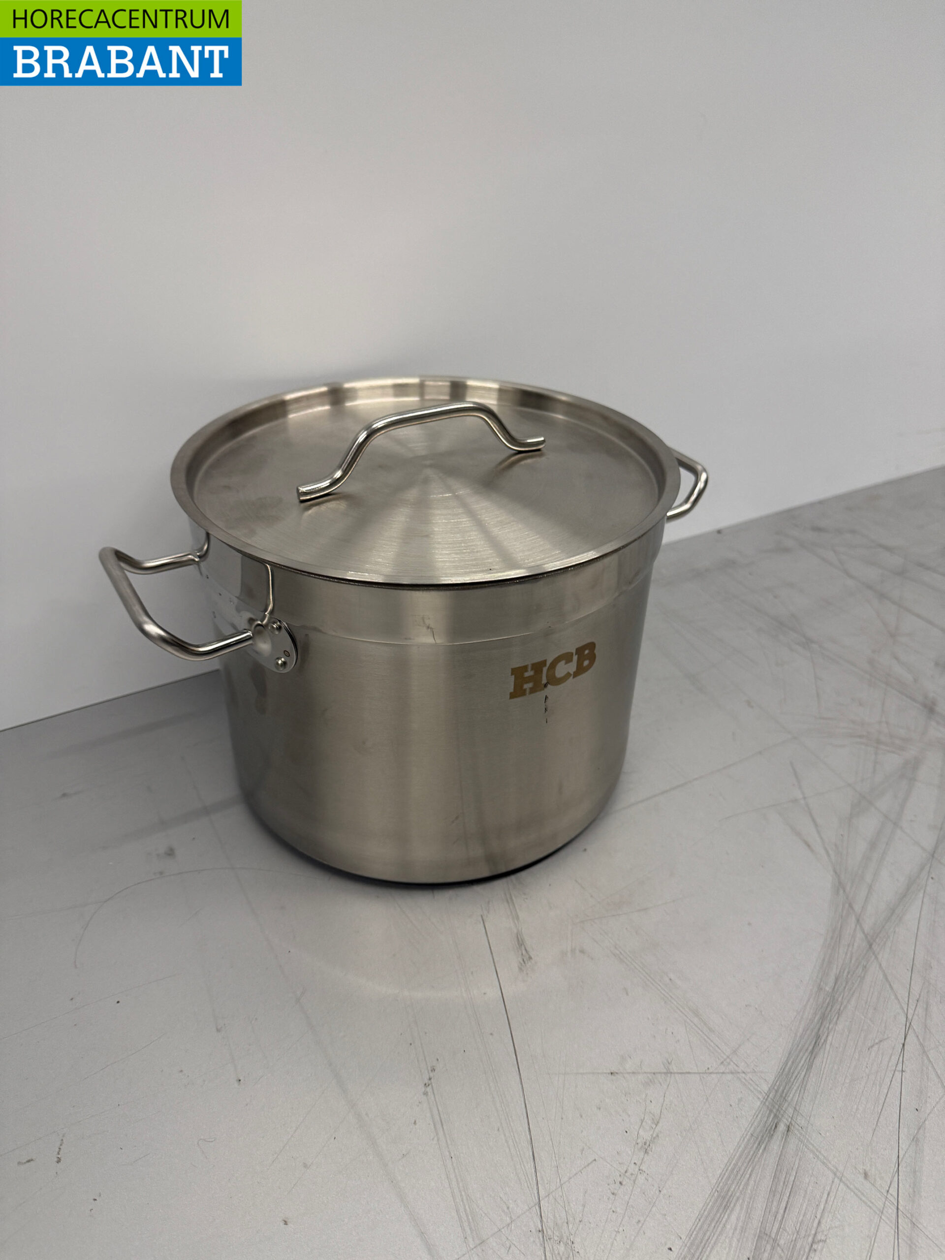 Acier inoxydable HCB Poêle de cuisson Poêle à soupe 25 x 19 cm 9 litres Restauration – Image 3