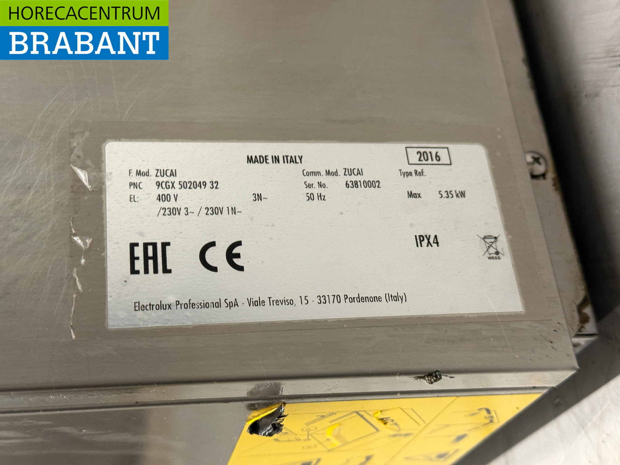 Lave-vaisselle Zanussi en acier inoxydable 230V Horeca – Image 6