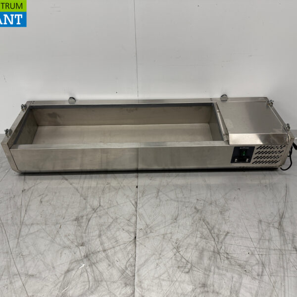 Acier inoxydable Ecofrost Armoire réfrigérante à poser Saladiere 6 x 1/3 GN 140 cm 230V Horeca