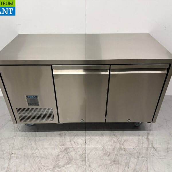 Etabli de congélation mobile Polar en acier inoxydable 2 portes 230V Restauration