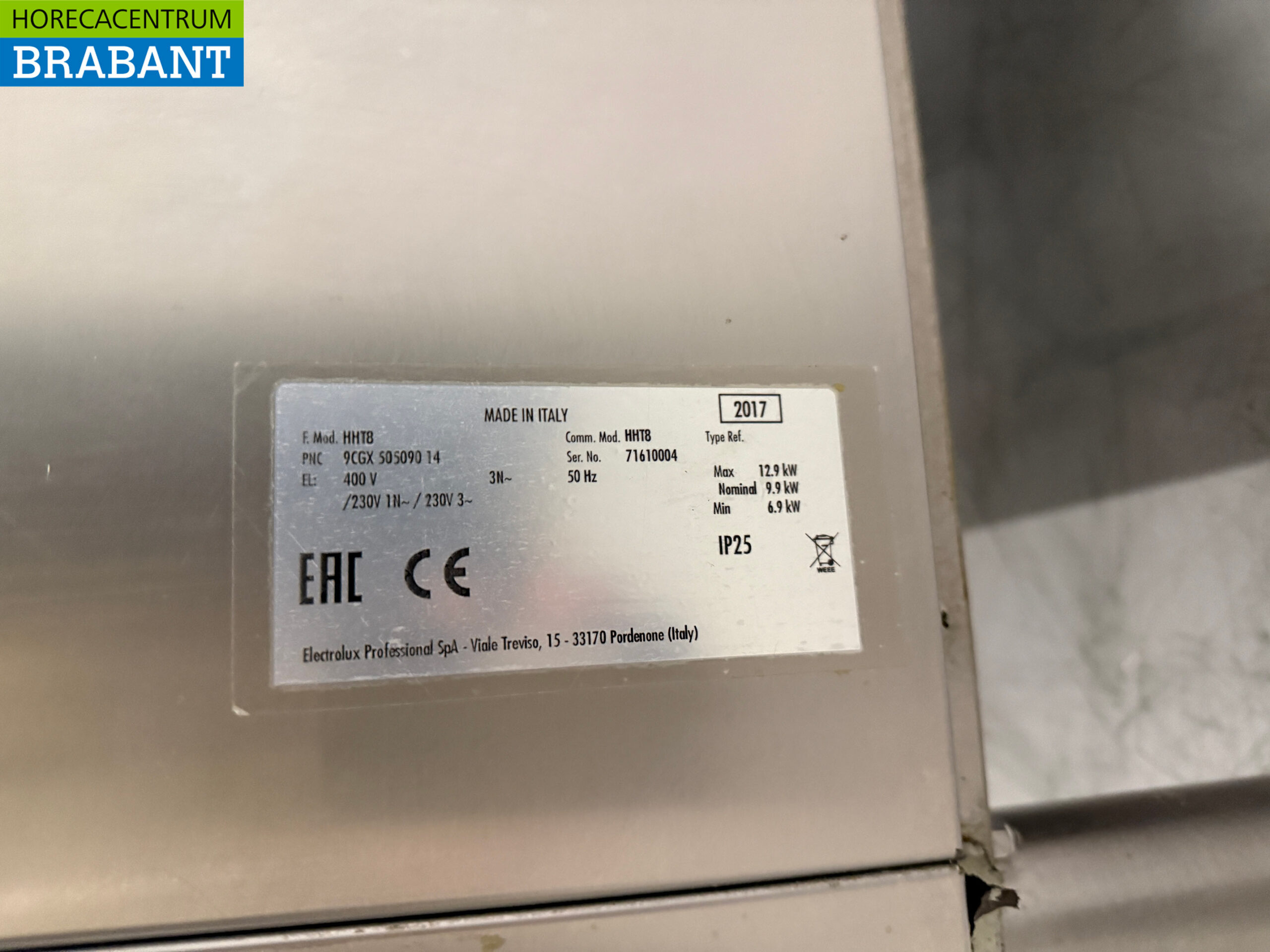 Lave-vaisselle à passage Zanussi en acier inoxydable 400V Horeca – Image 6