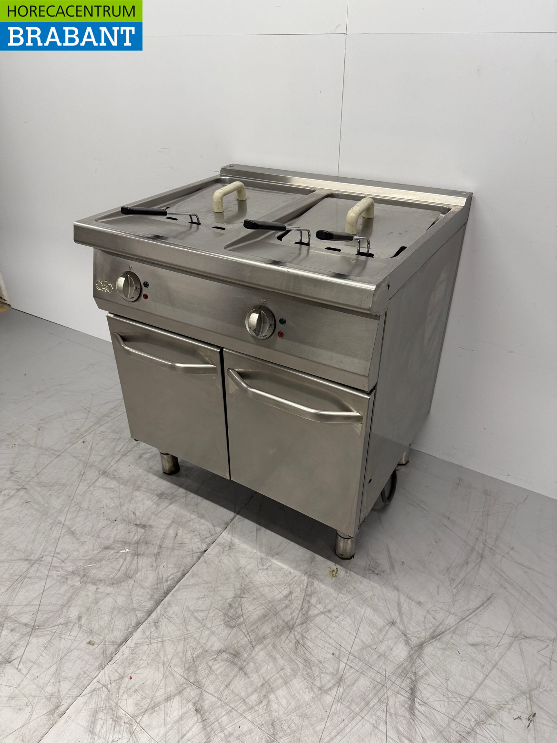 Friteuse double Ata en acier inoxydable 2 x 15 litres 400V Horeca – Image 2