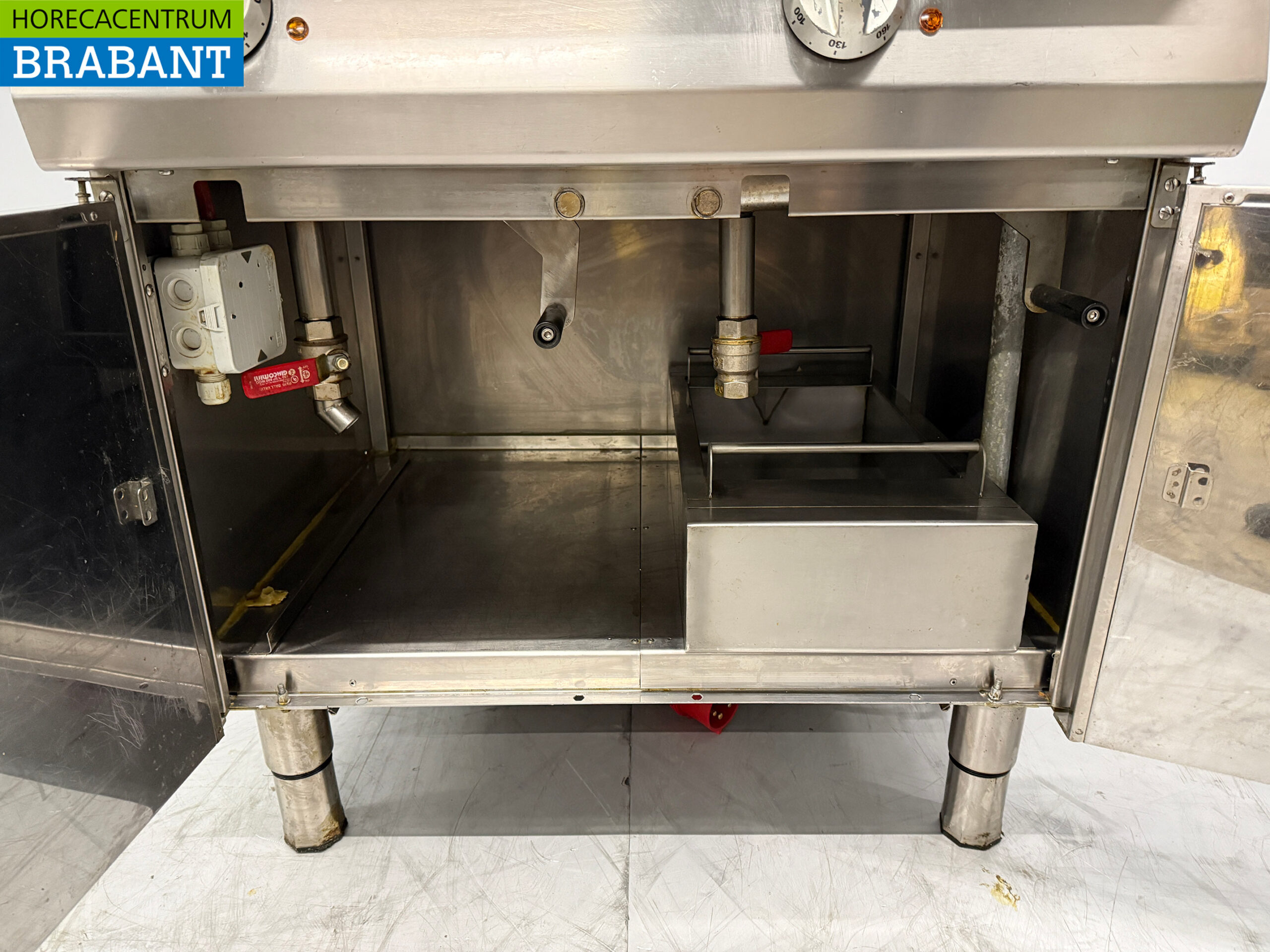 Friteuse double Ata en acier inoxydable 2 x 15 litres 400V Horeca – Image 5