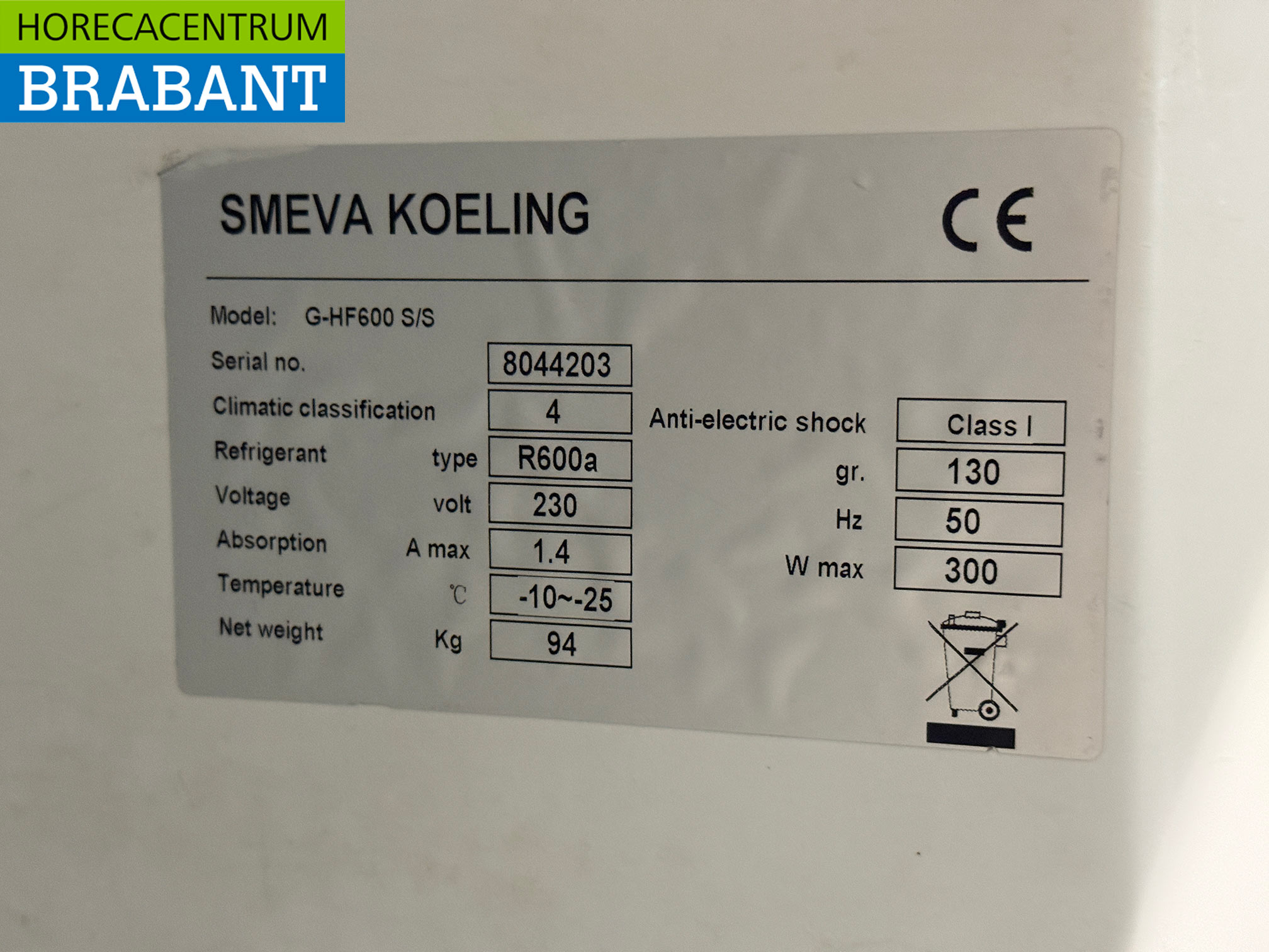 Congélateur Groenland en acier inoxydable 600 litres 230V Horeca – Image 5