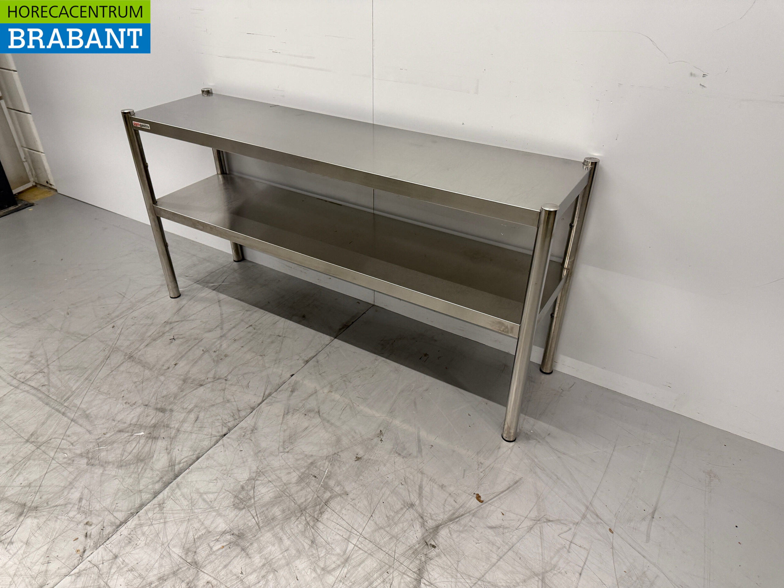 Pont double en acier inoxydable 140 x 37 x 70,5 cm Restauration – Image 2