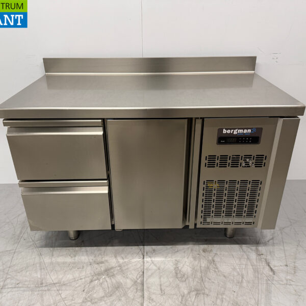 Etabli de congélation Coreco Premium en acier inoxydable 2 tiroirs et 1 porte 1/1 gastronorm 134,5 cm Horeca