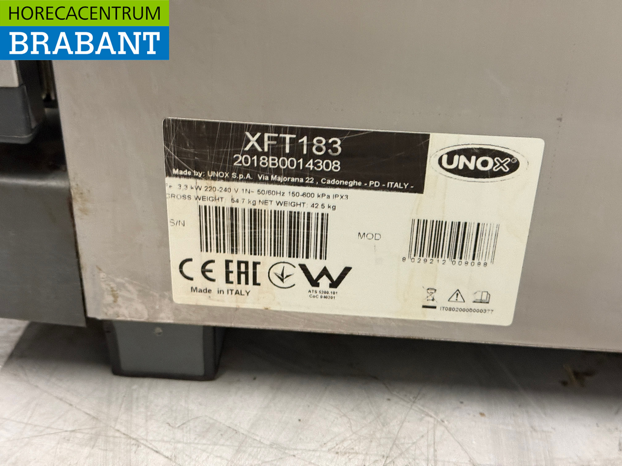 Acier inoxydable Unox Four à air chaud 3 x 1/1 GN 230V Horeca – Image 5