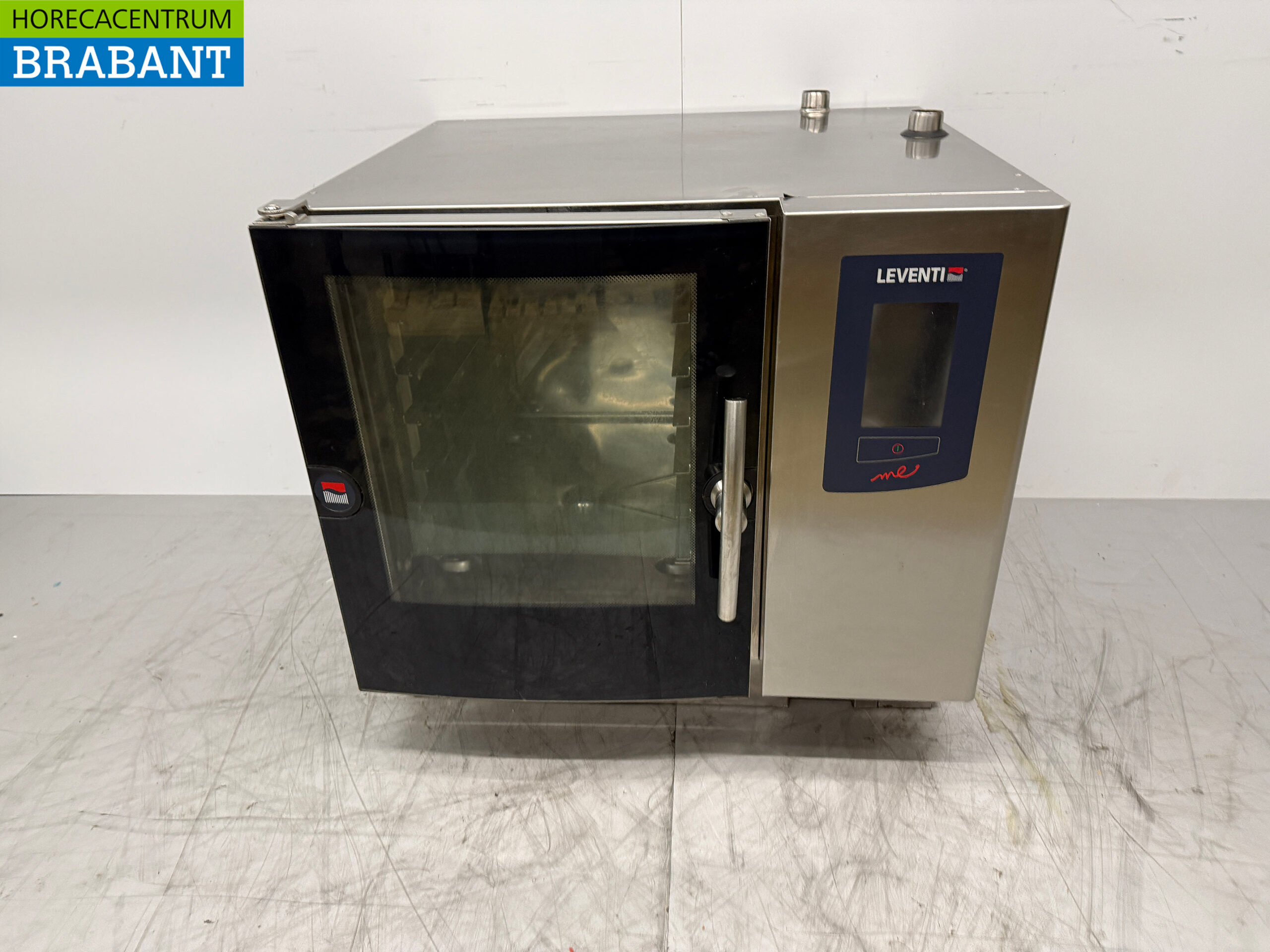 Acier inoxydable Leventi Me Combisteamer Steamer 6 x 60/40 cm 400V Horeca