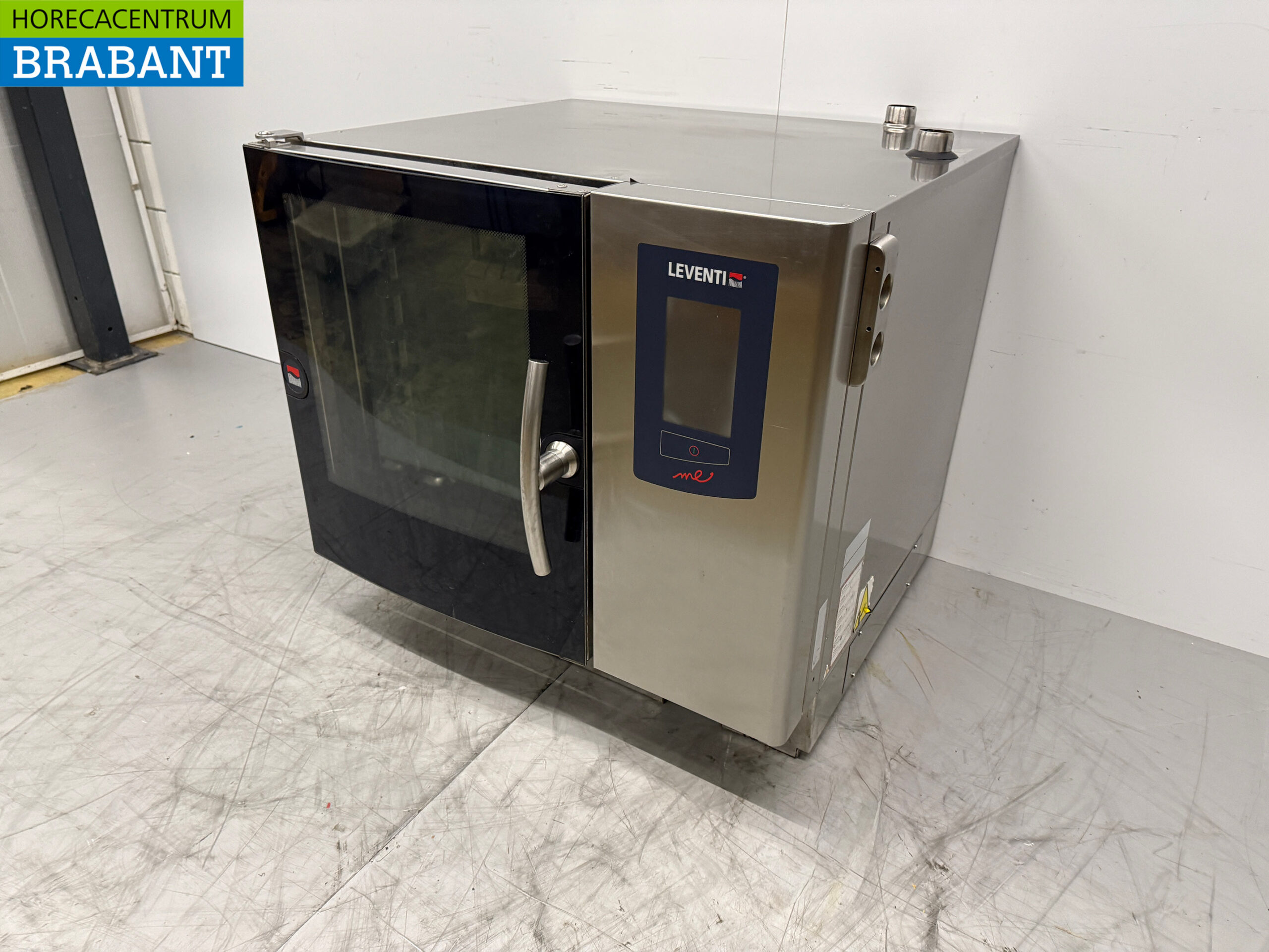 Acier inoxydable Leventi Me Combisteamer Steamer 6 x 60/40 cm 400V Horeca – Image 2