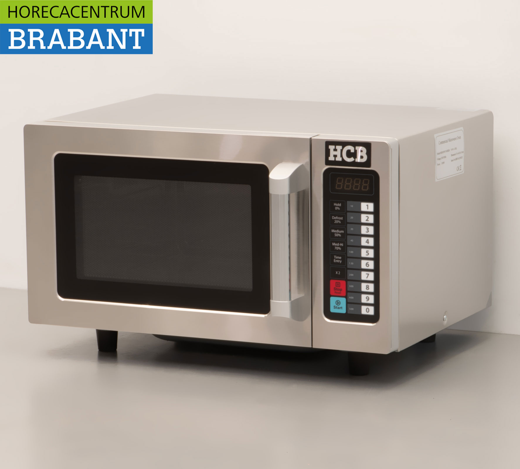 Four à micro-ondes HCB en acier inoxydable 25 litres 1000 watts 230V Horeca – Image 2